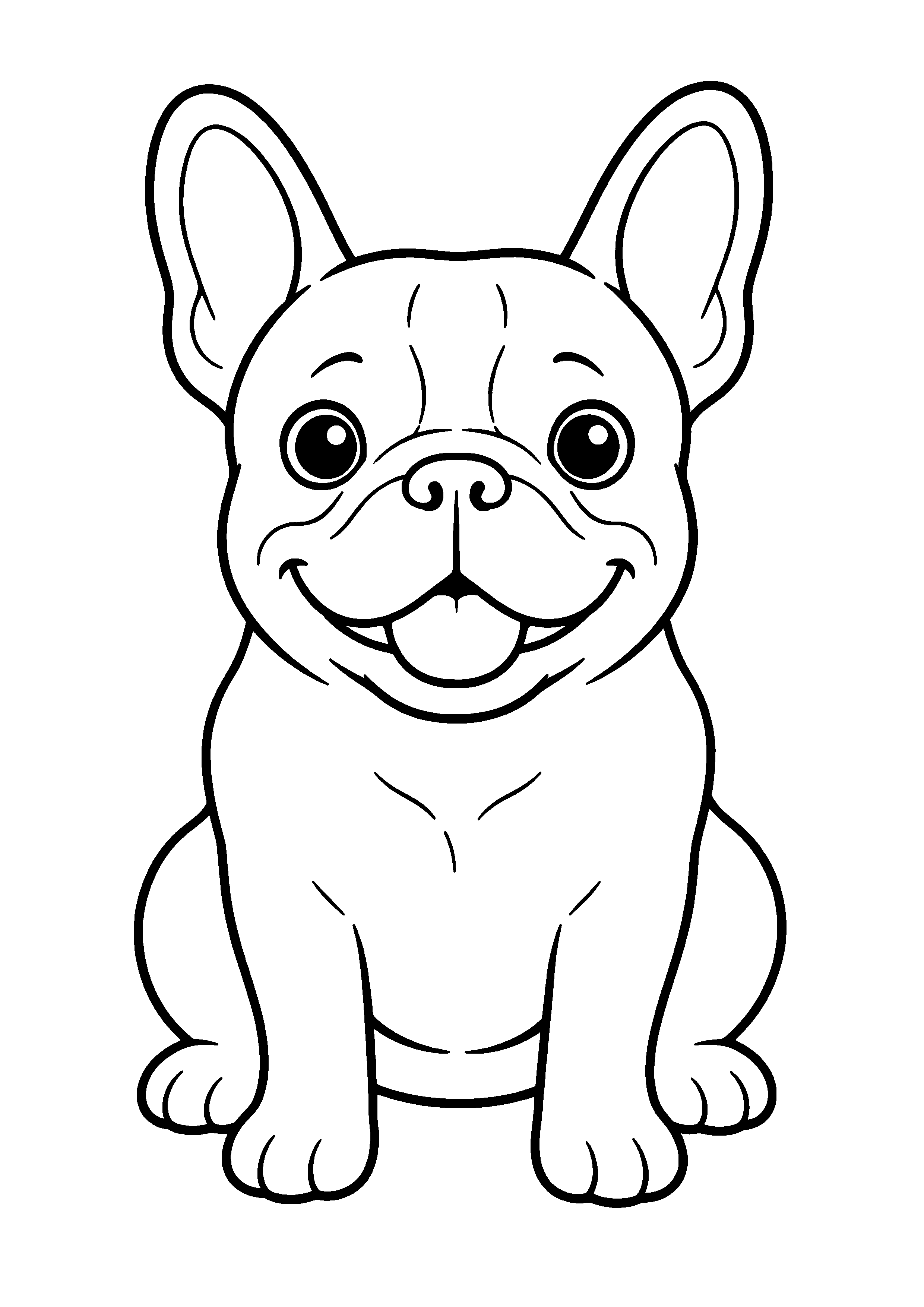 Coloriage Bouledogue français