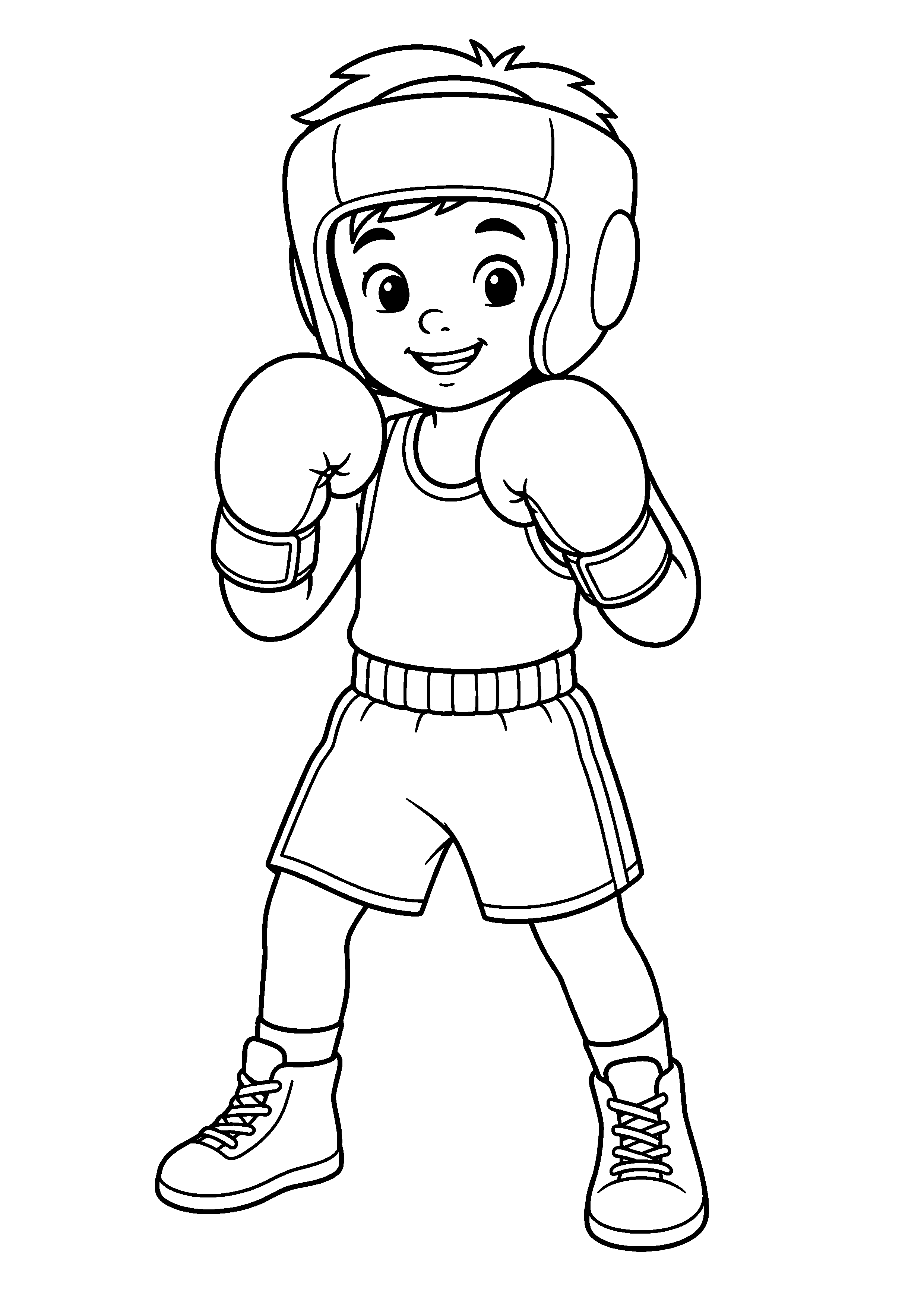Coloriage Boxe