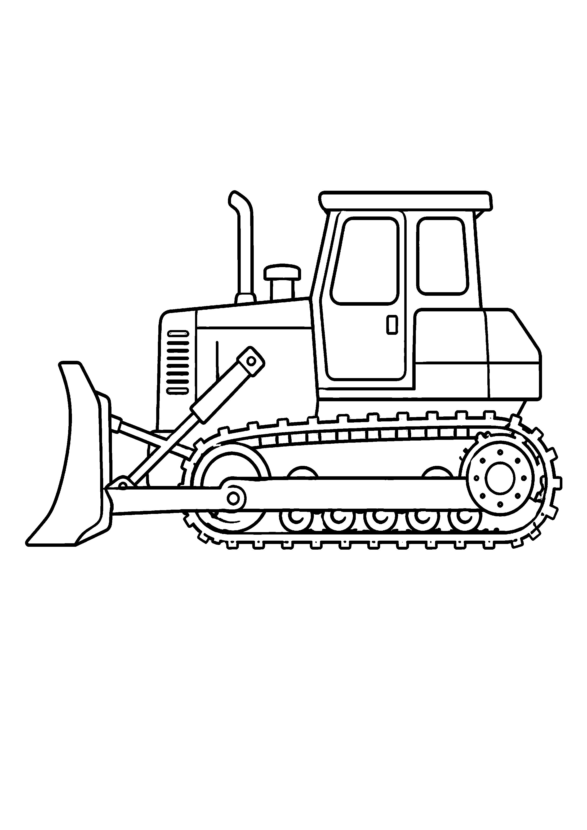 Coloriage Bulldozer