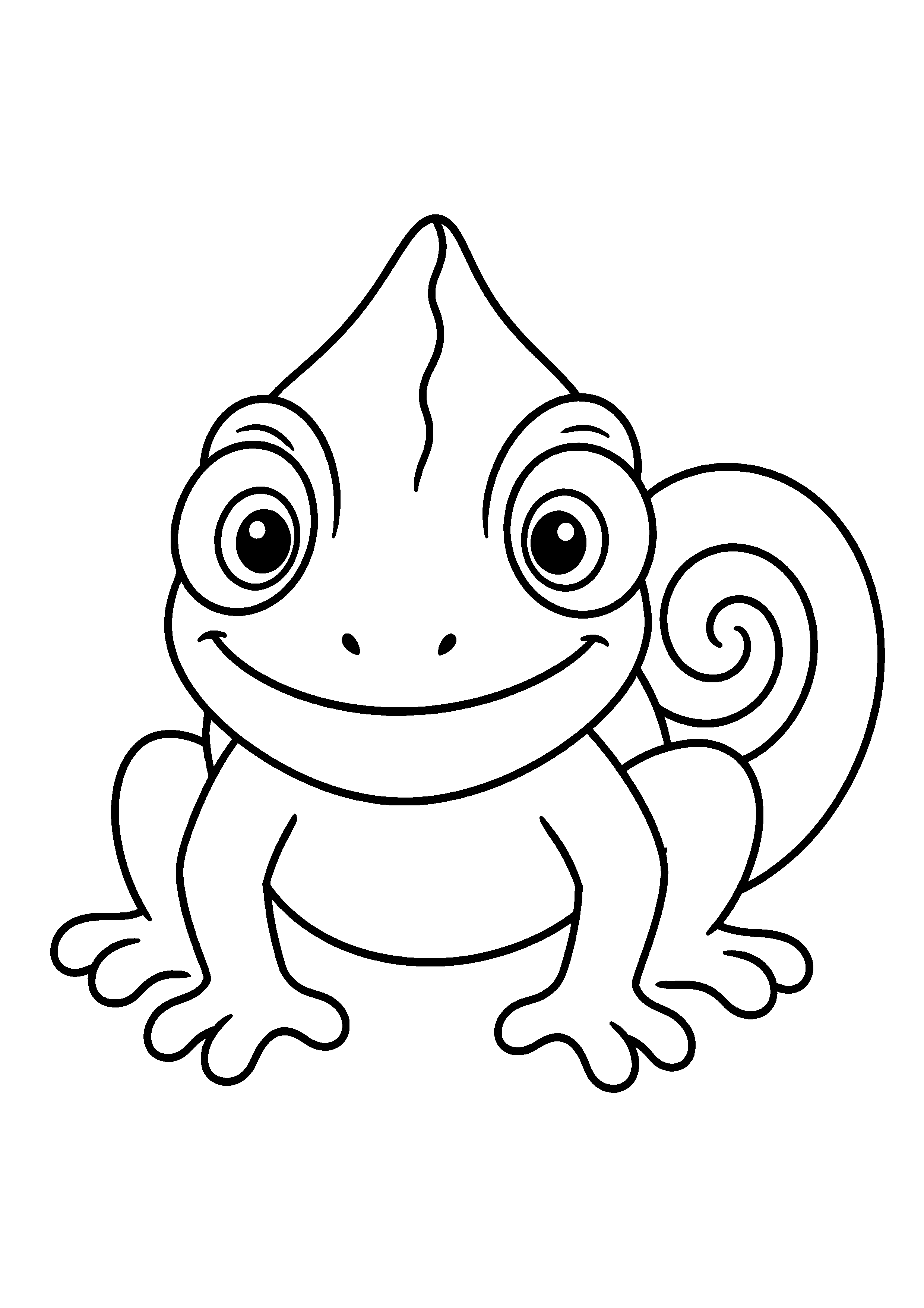 Coloriage Caméléon