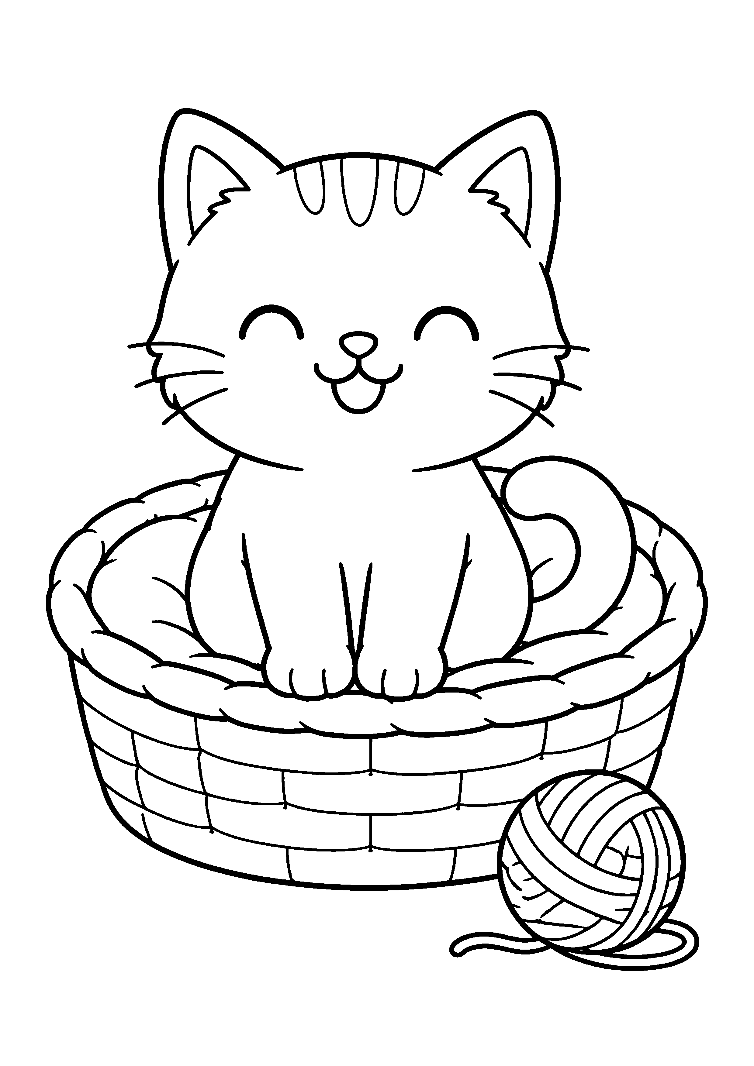 Coloriage Chats kawaii