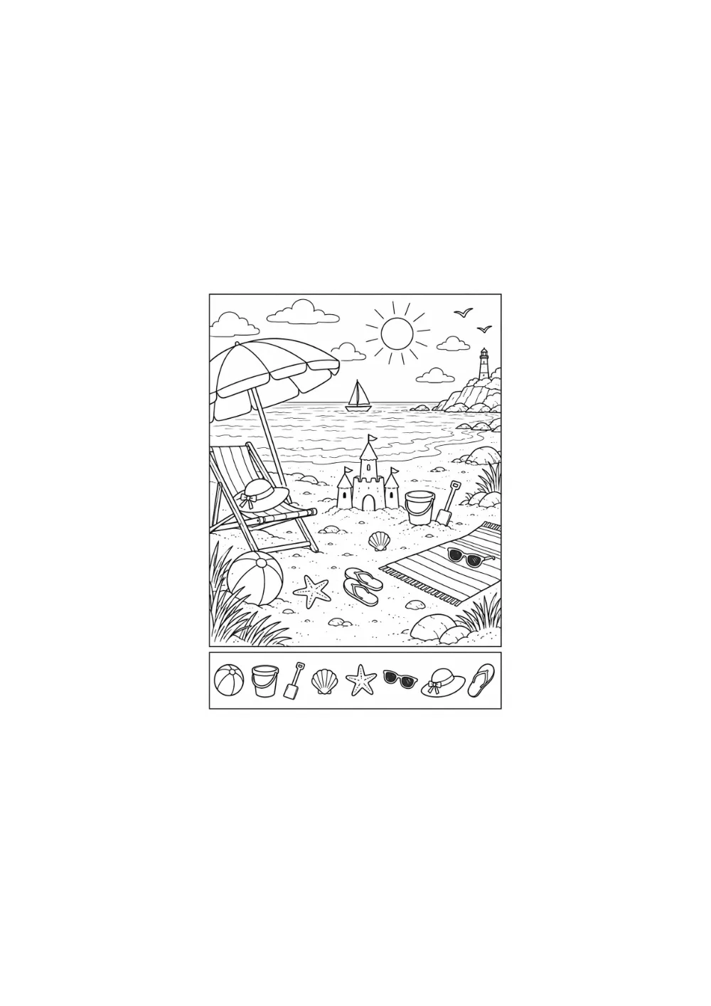 Cherche-et-trouve à colorier