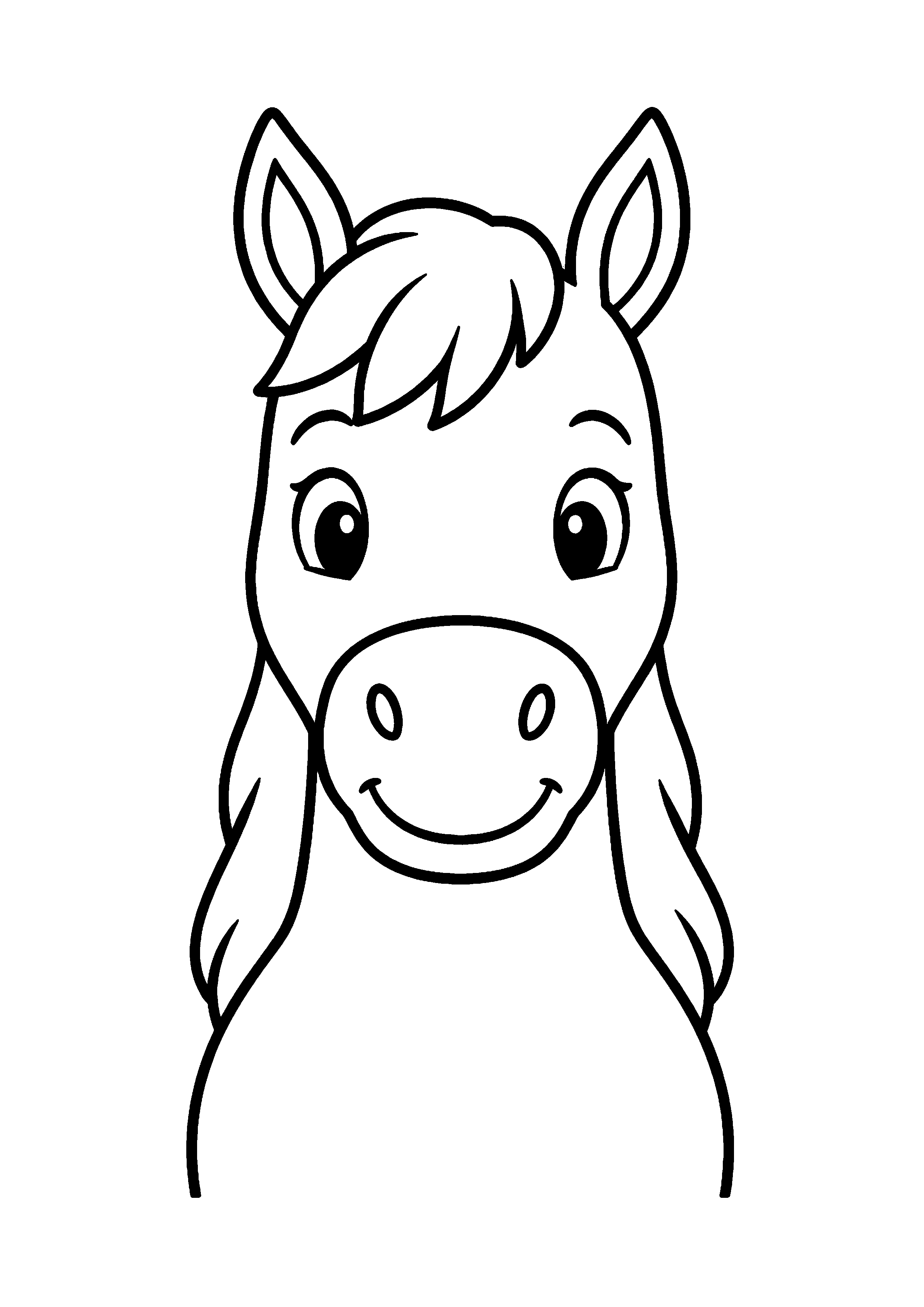 Coloriage Cheval