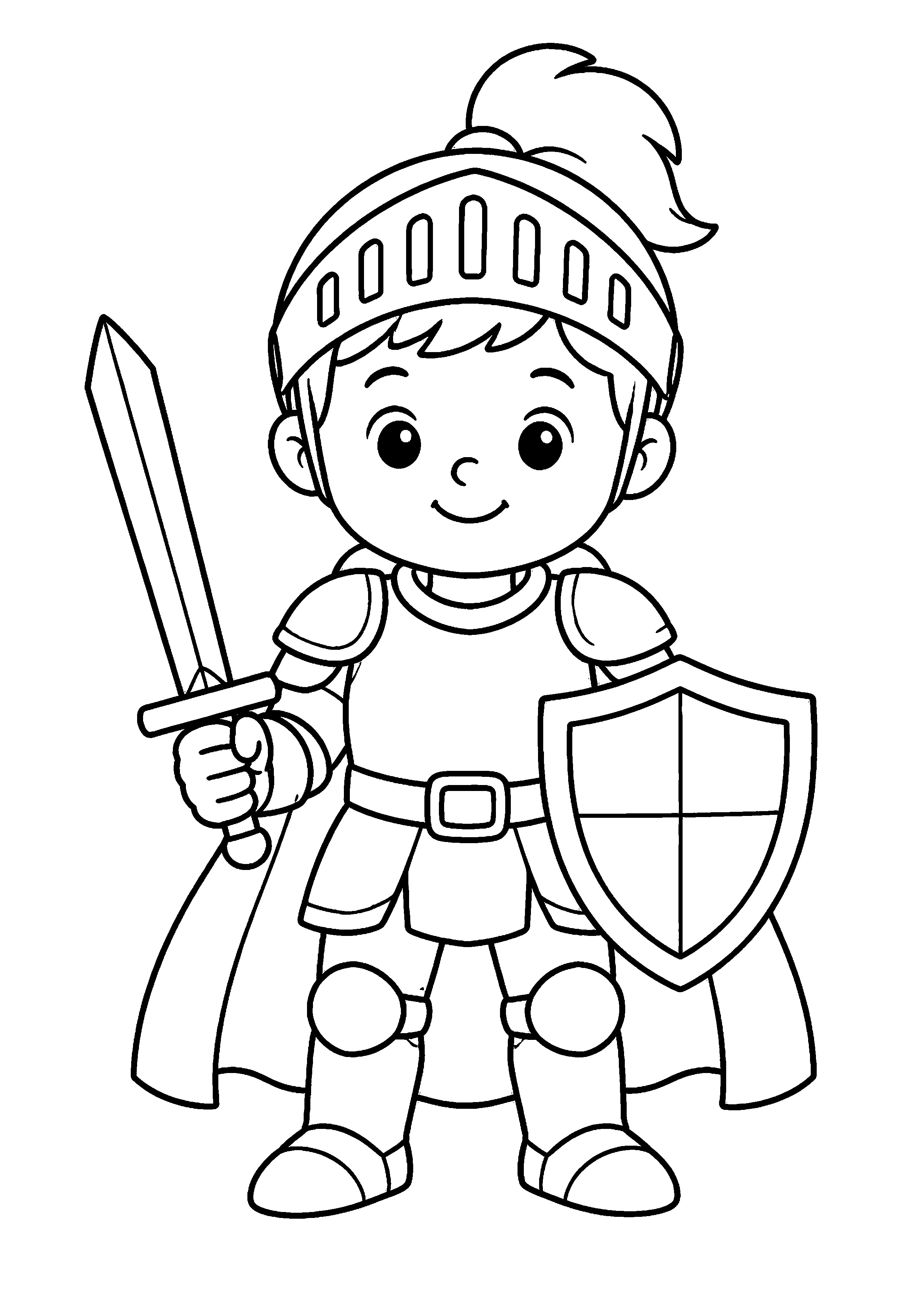 Coloriage Chevalier
