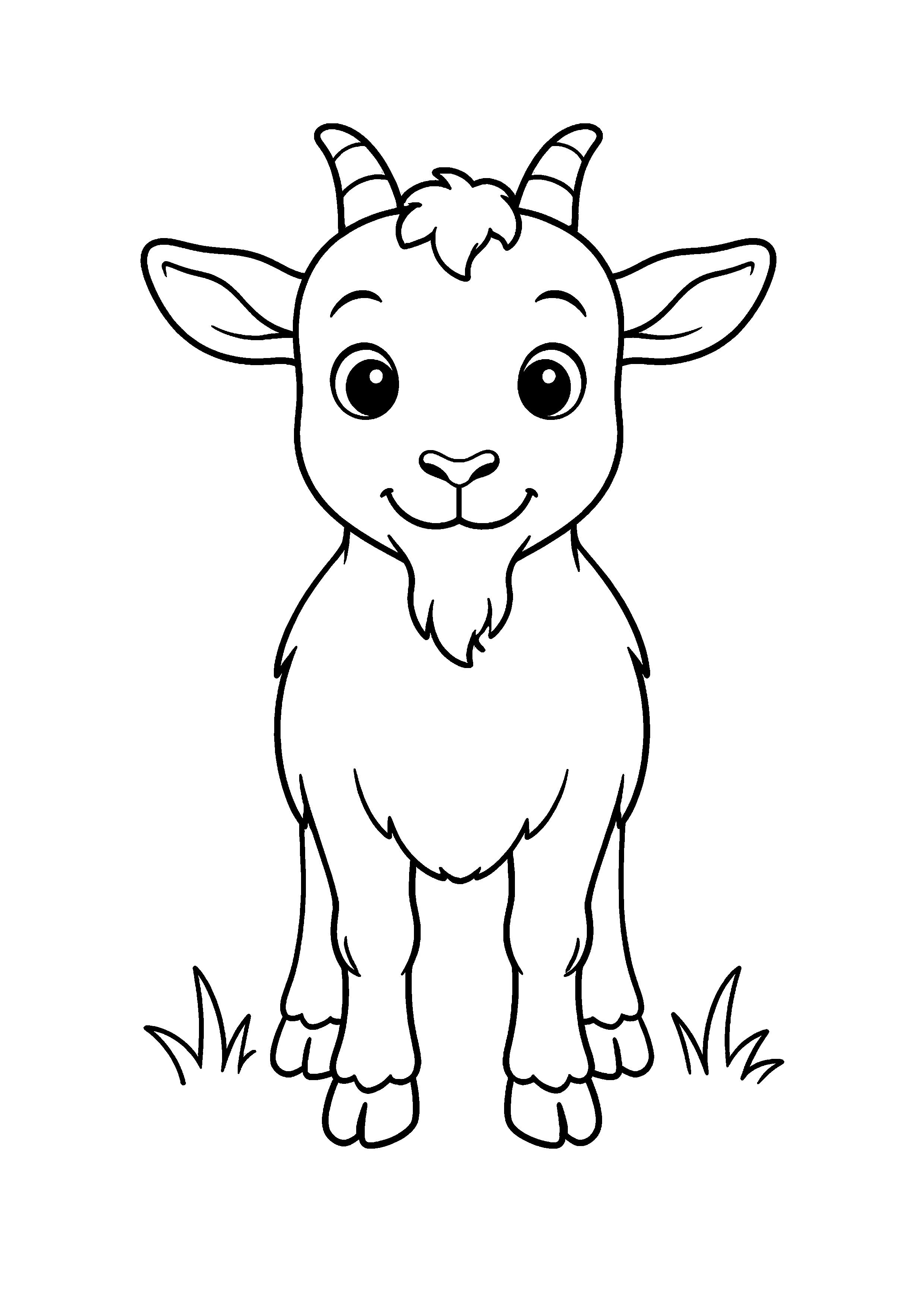Coloriage Chèvre