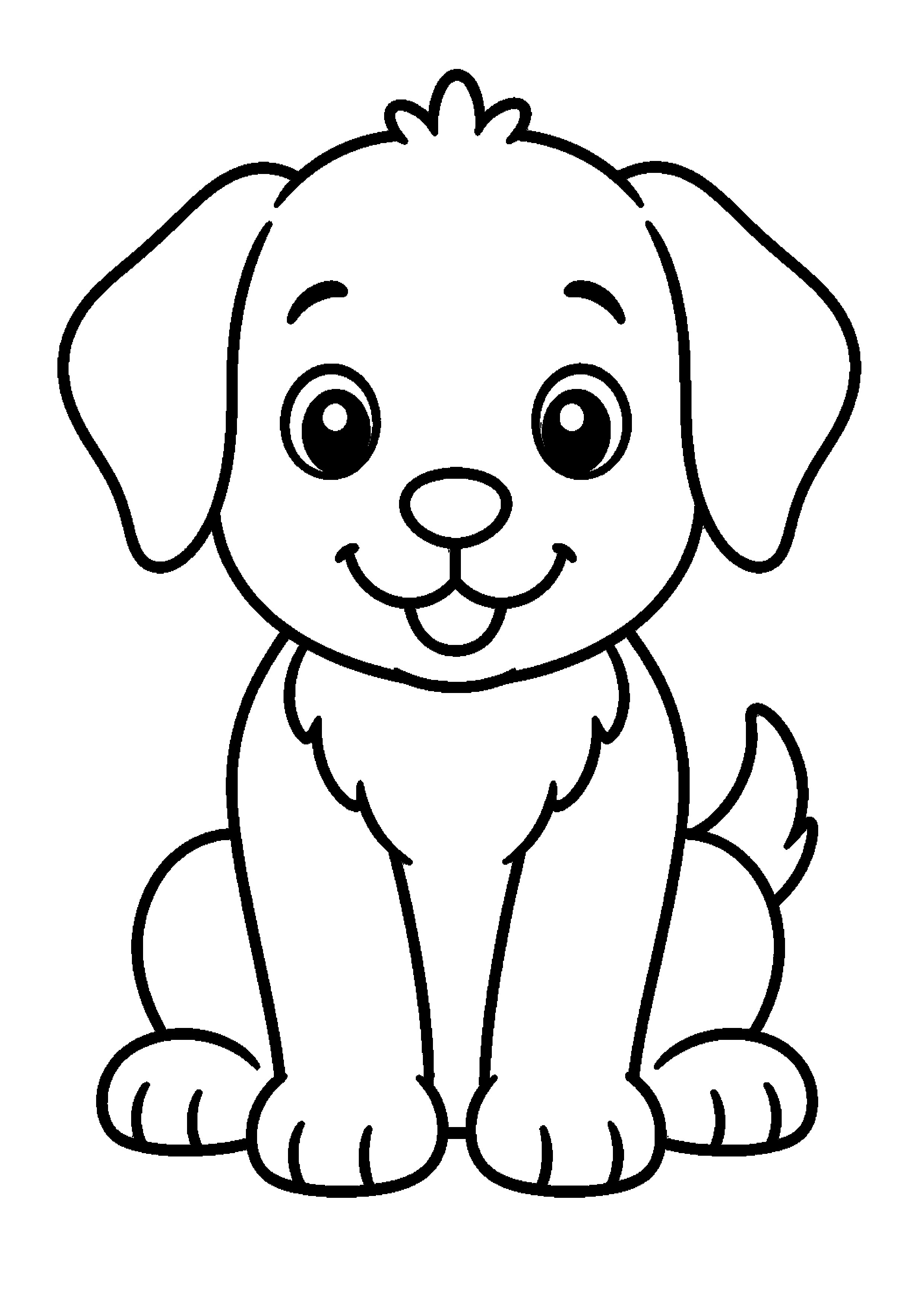 Coloriage Chiot