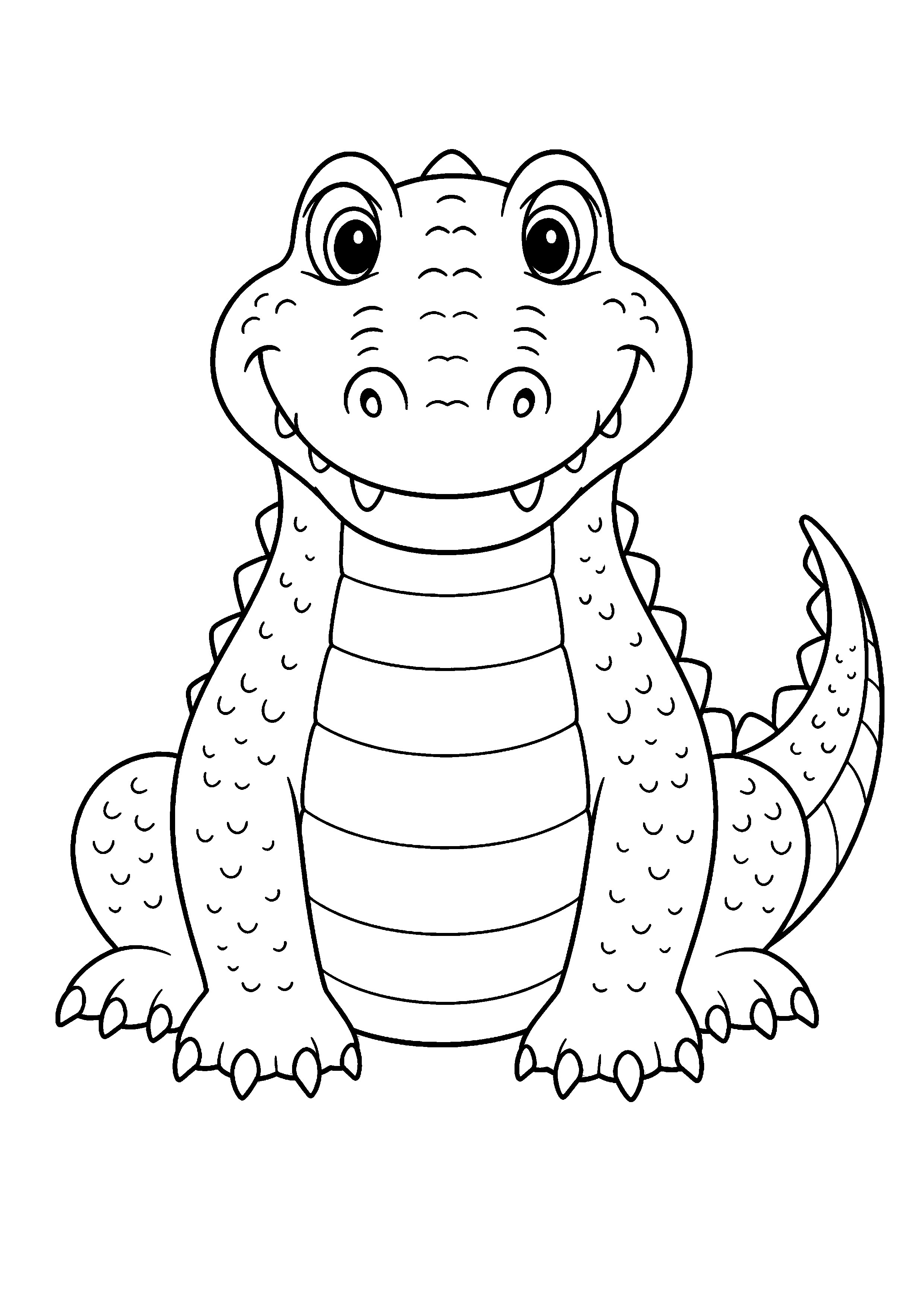 Coloriage Crocodile