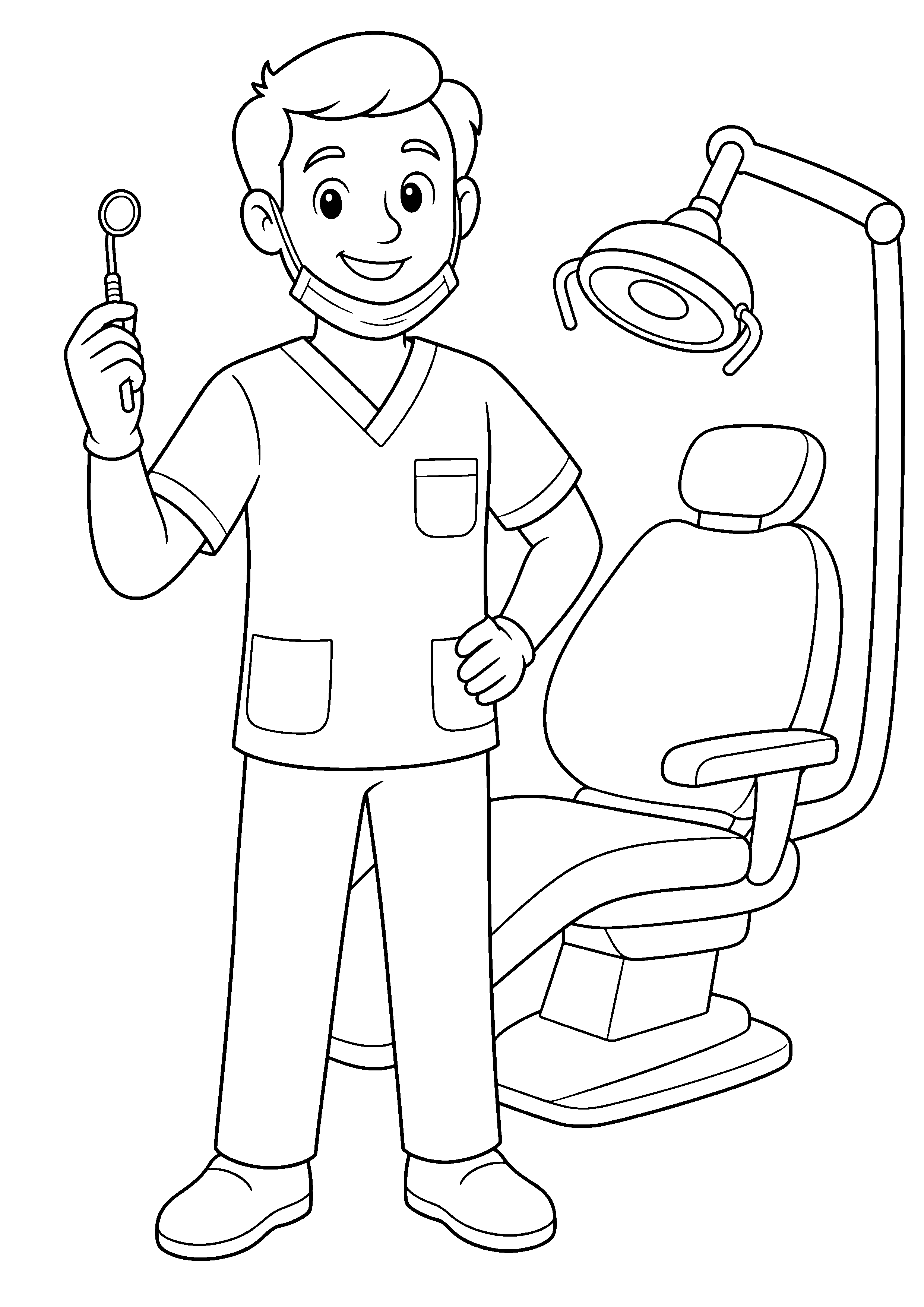 Coloriage Dentiste