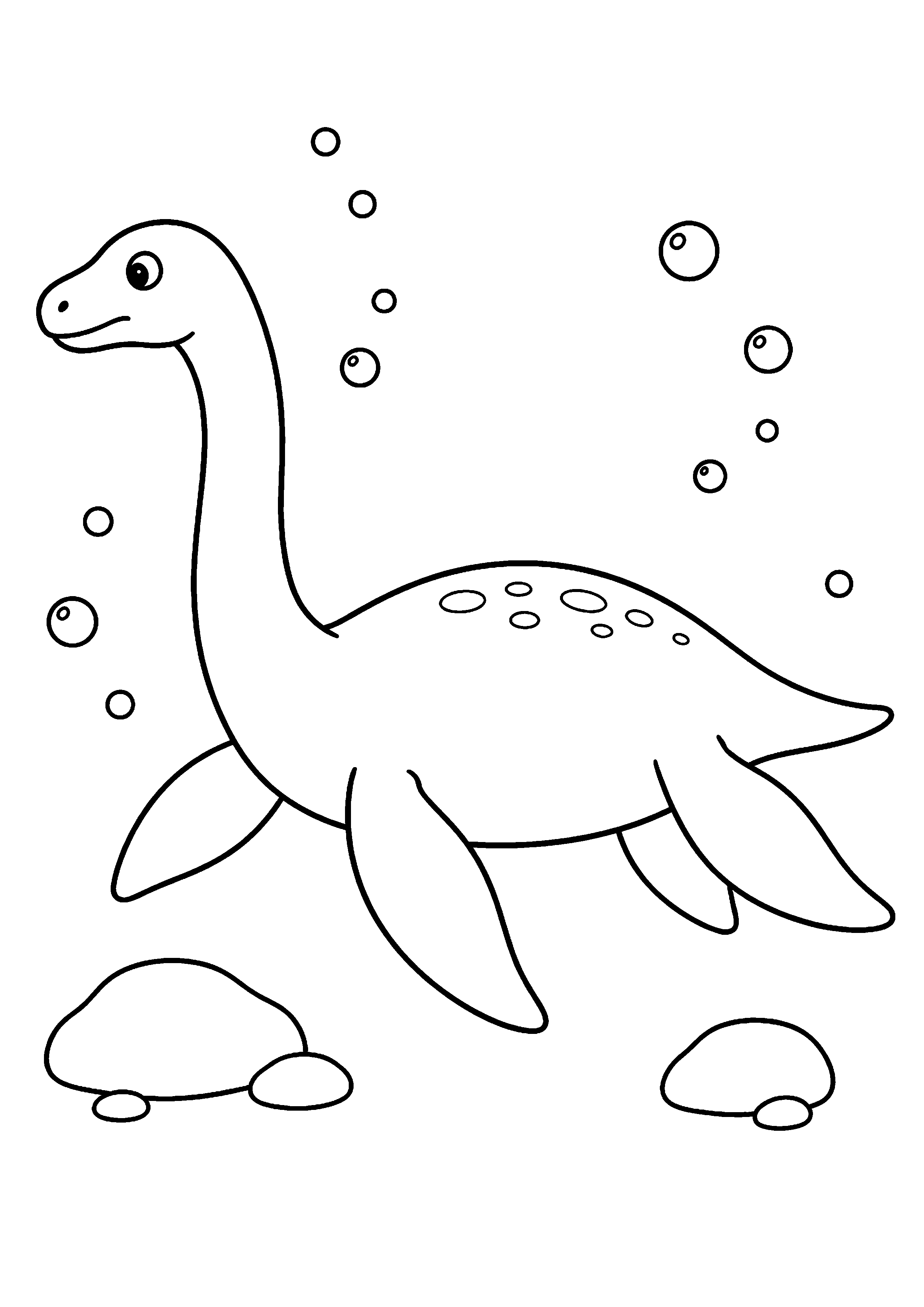 Coloriage Dinosaures marins