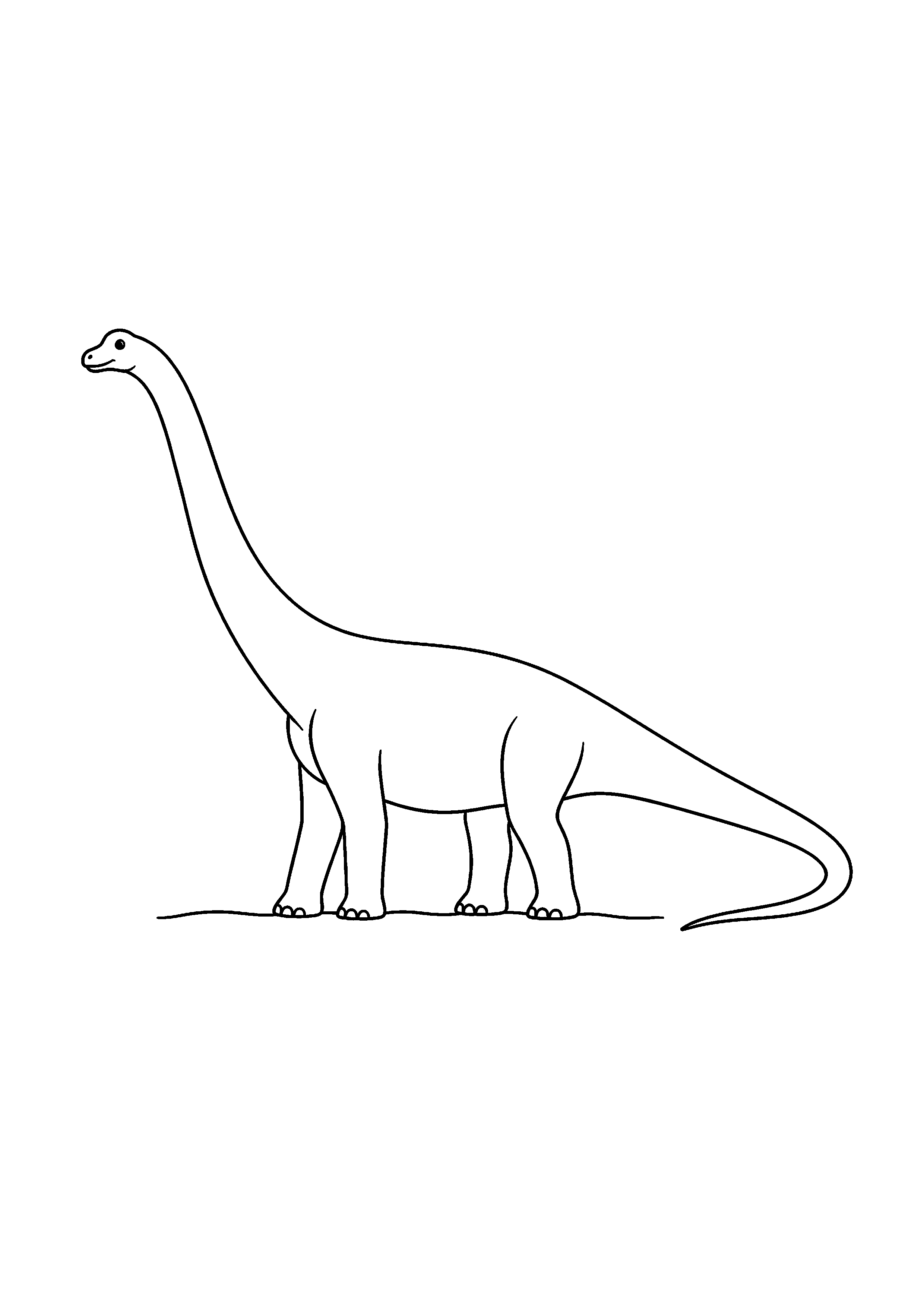 Coloriage Diplodocus