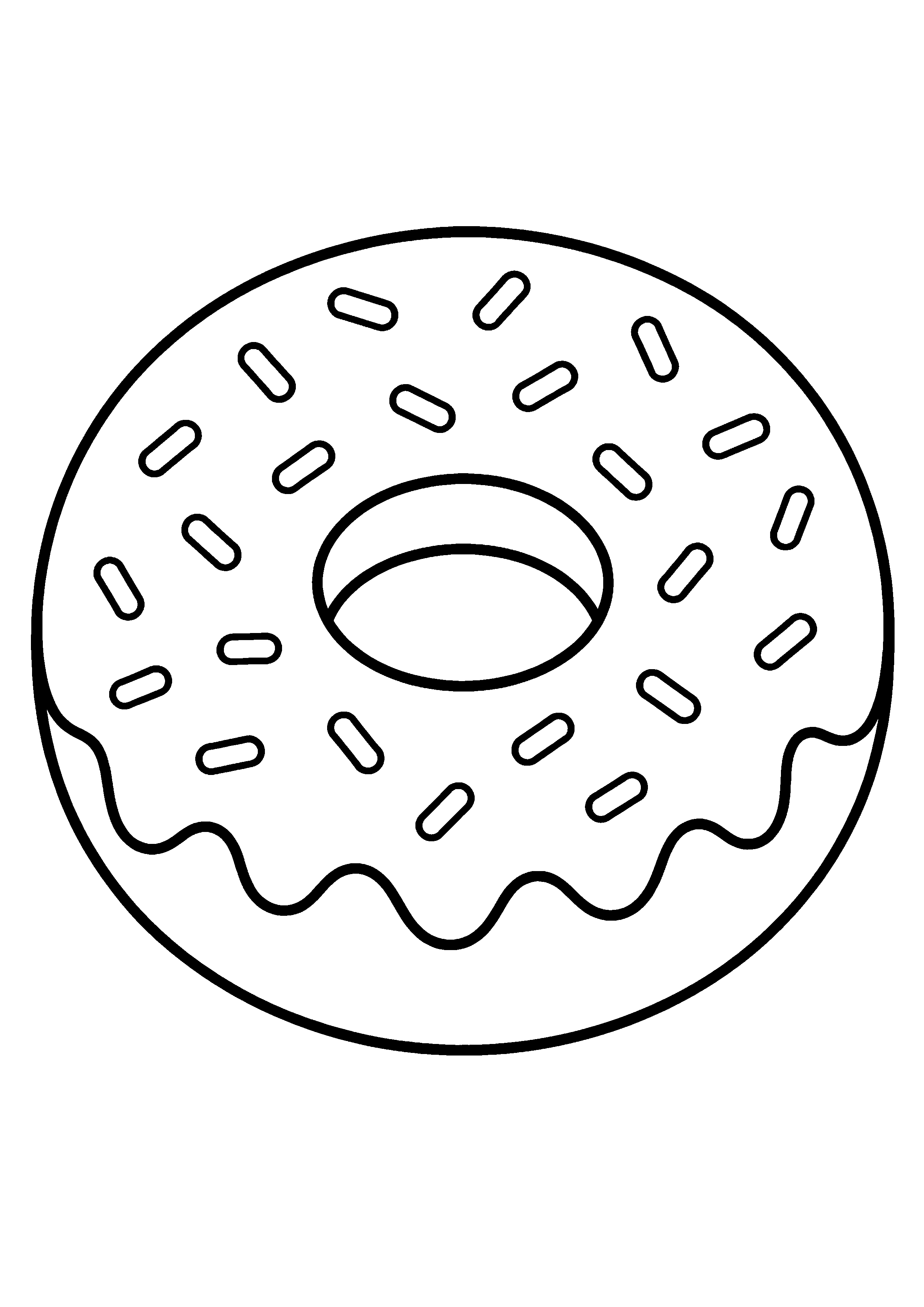Coloriage Donut