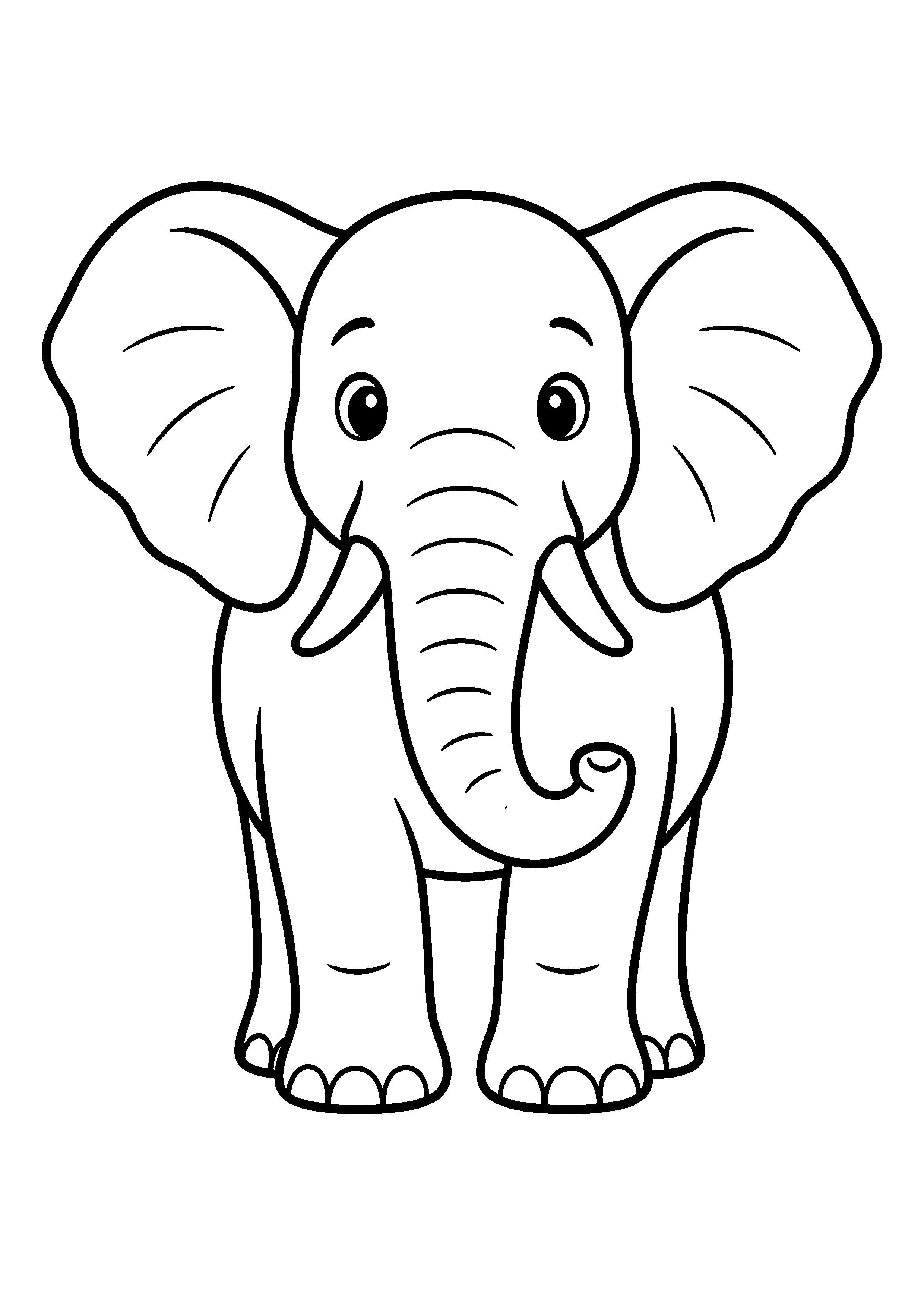 Coloriage Éléphant