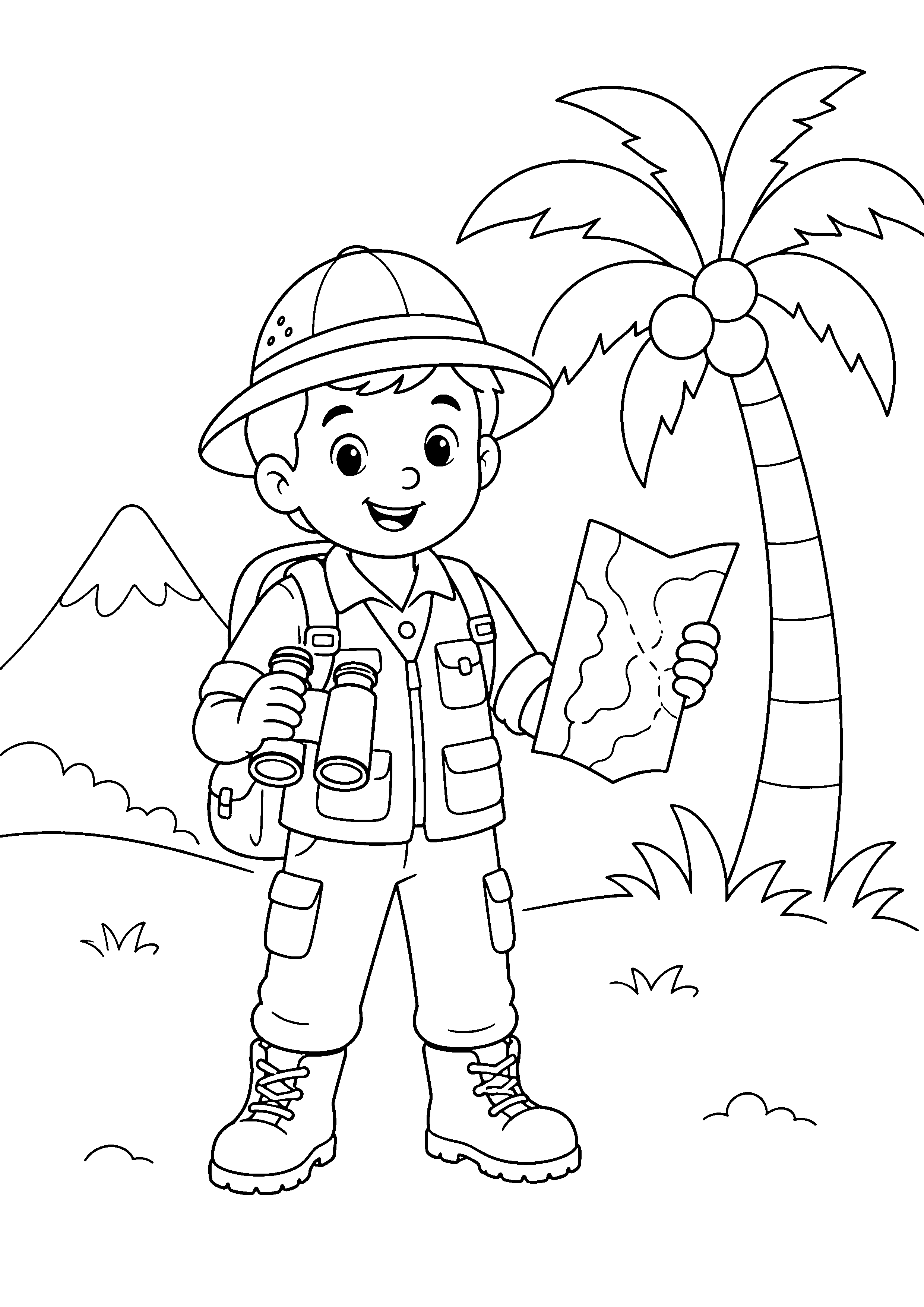 Coloriage Explorateur