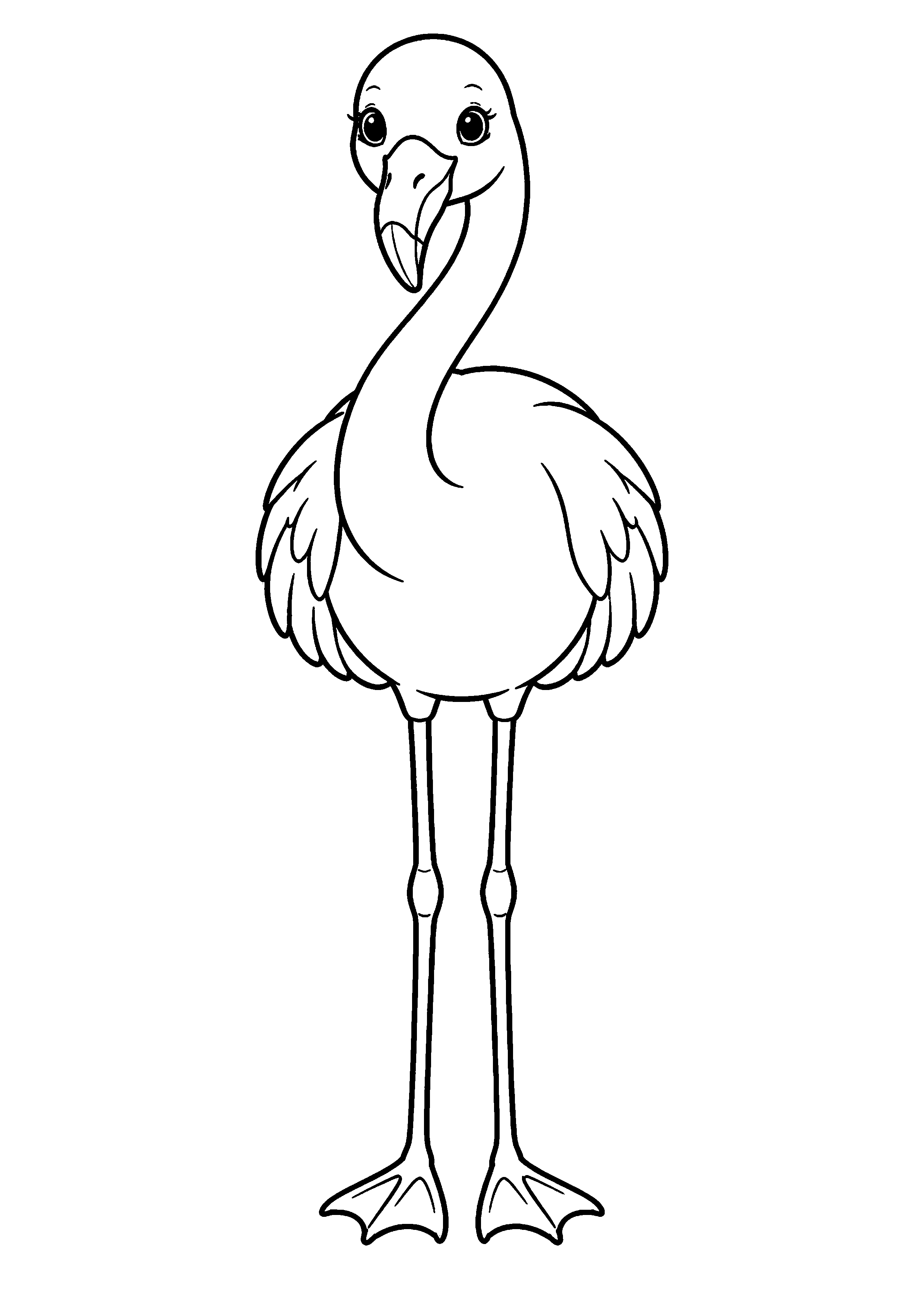 Coloriage Flamant rose