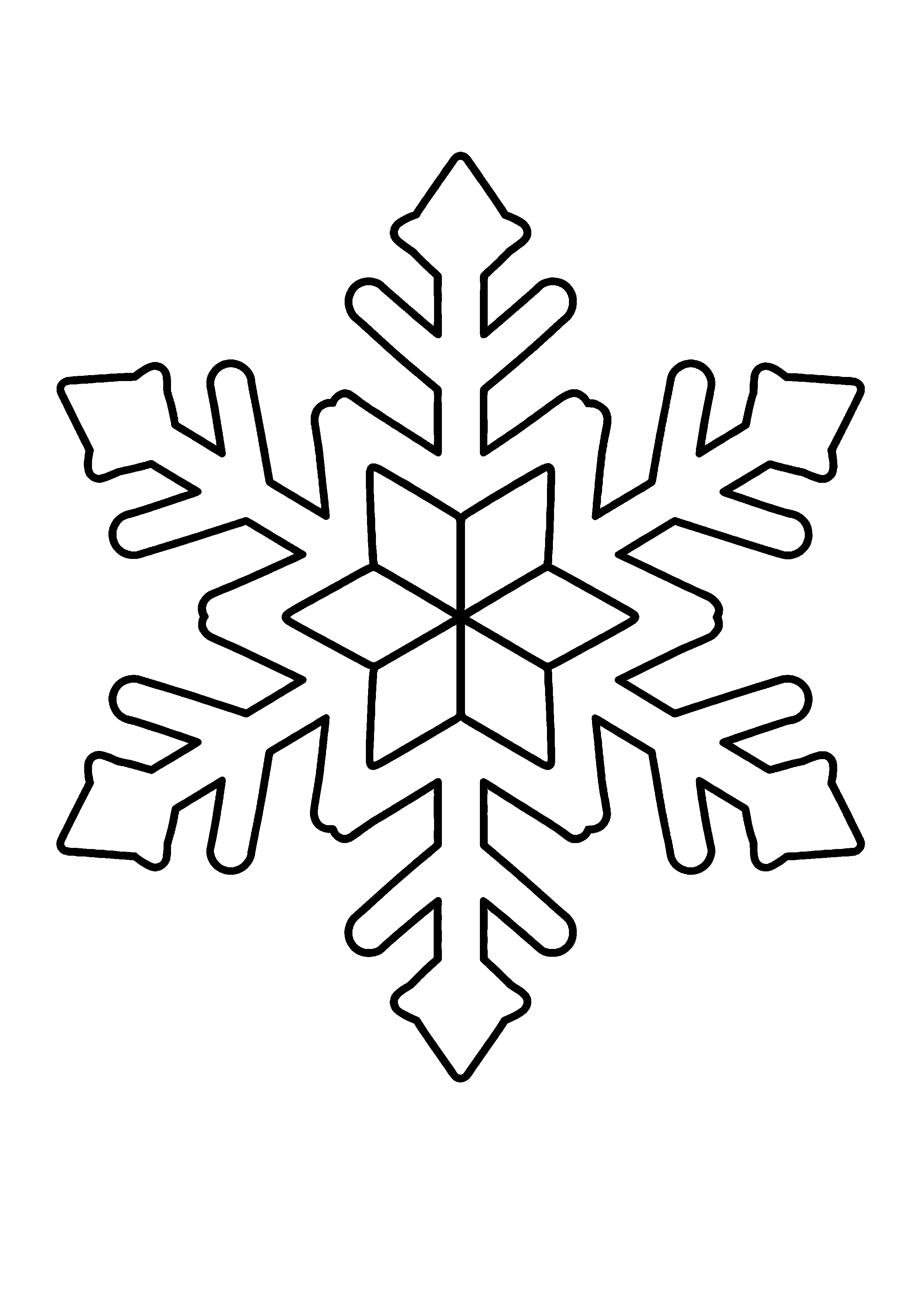 Coloriage Flocon de neige