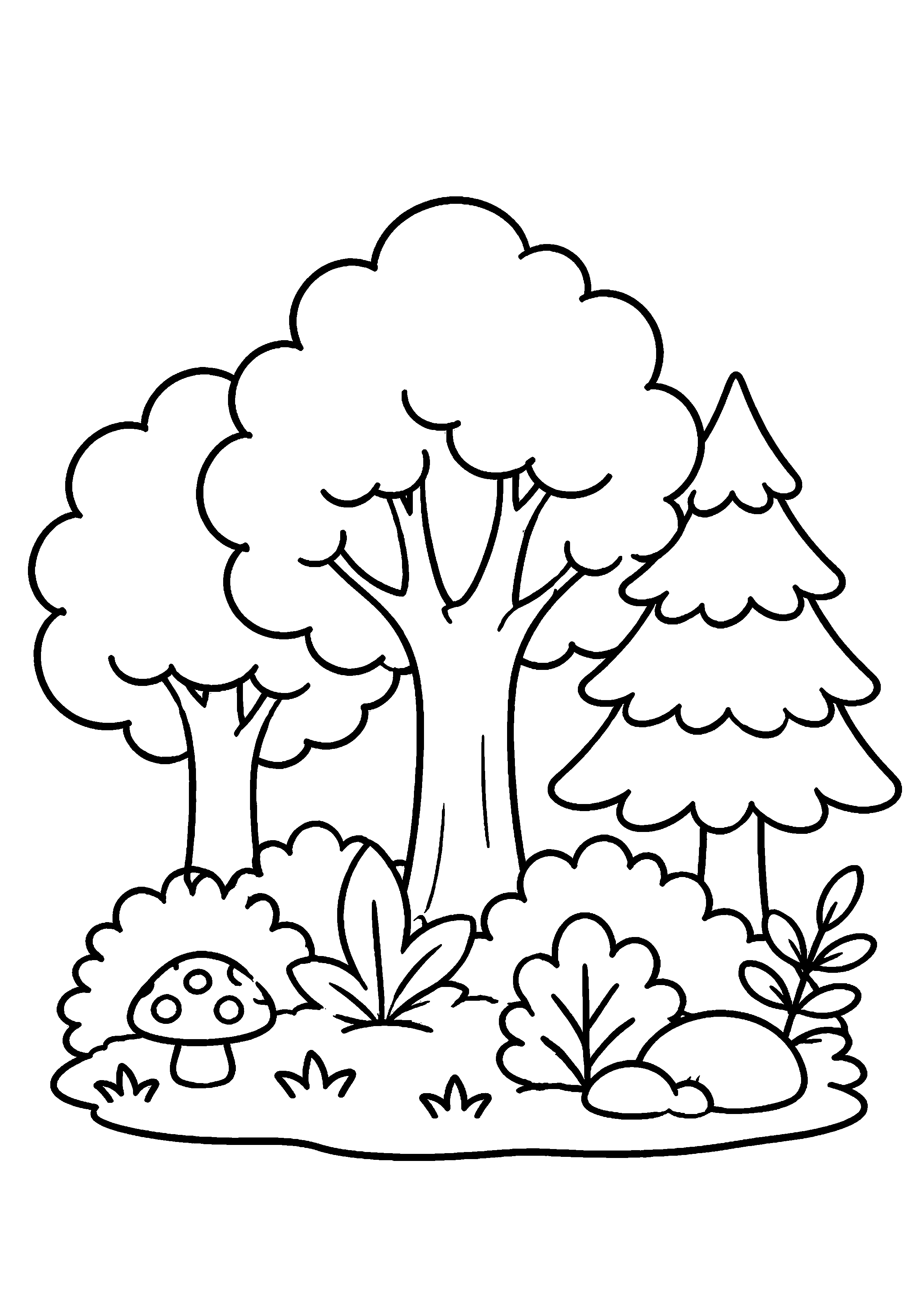 Coloriage Forêt