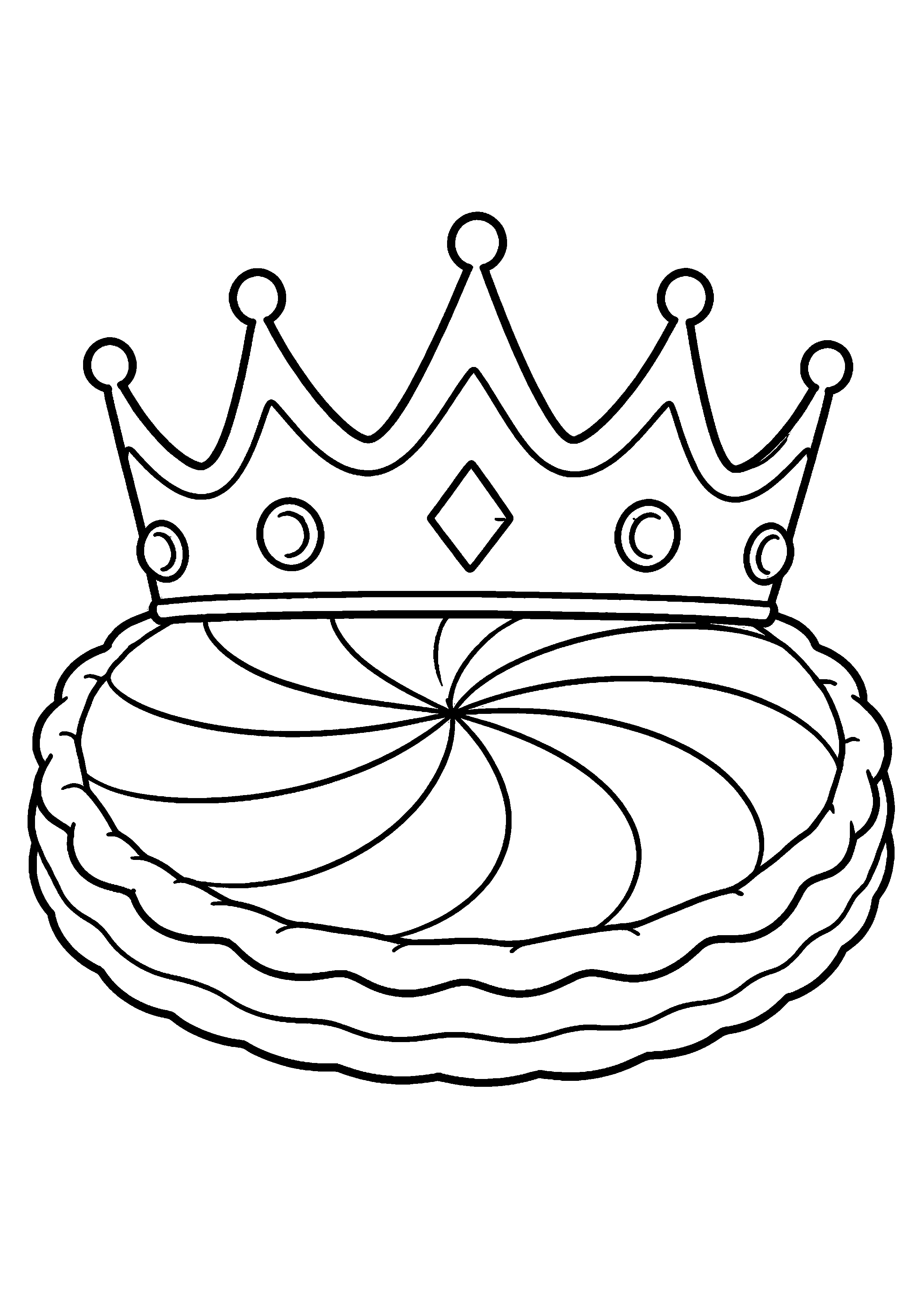 Coloriage Galette des rois