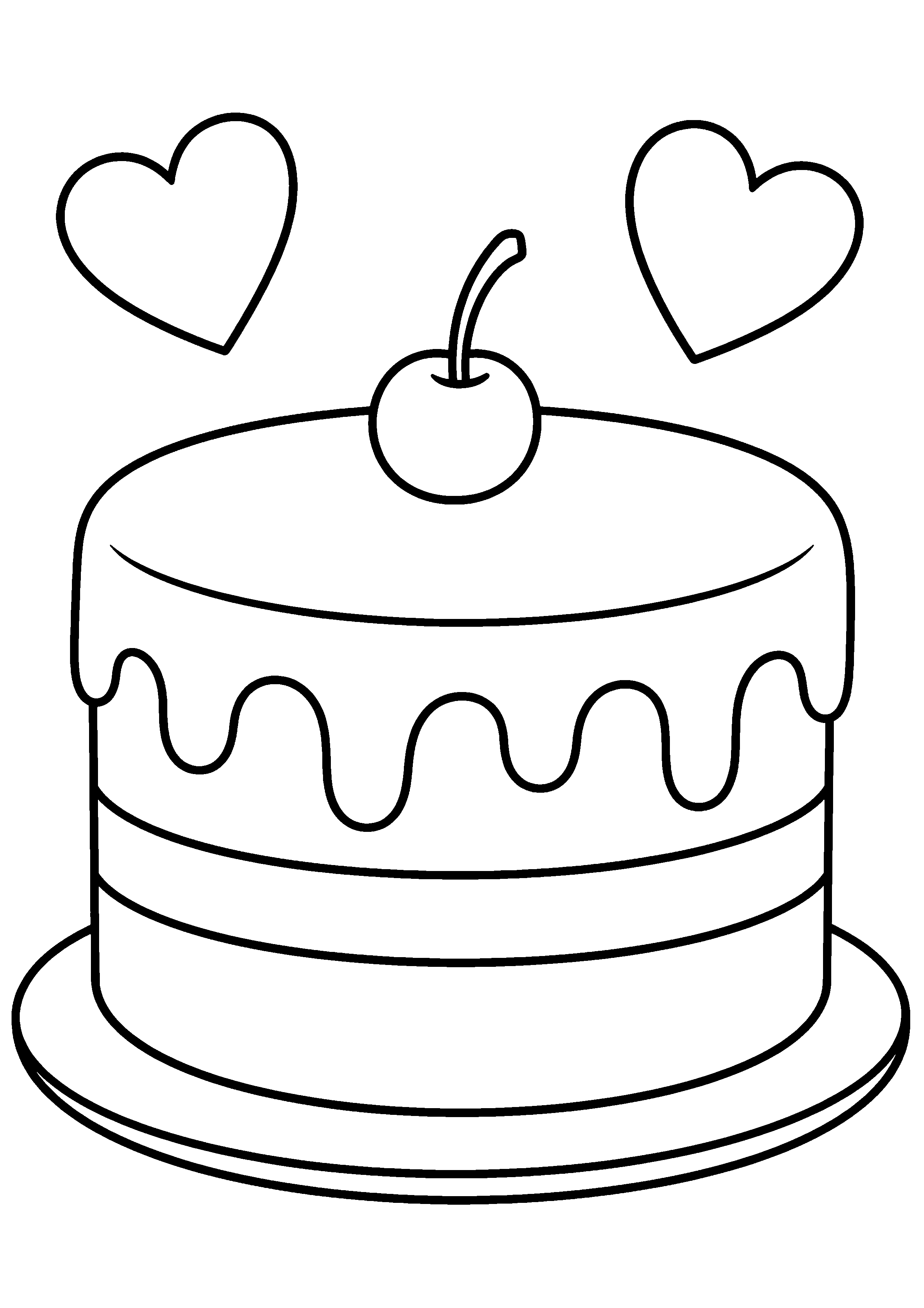 Coloriage Gâteau