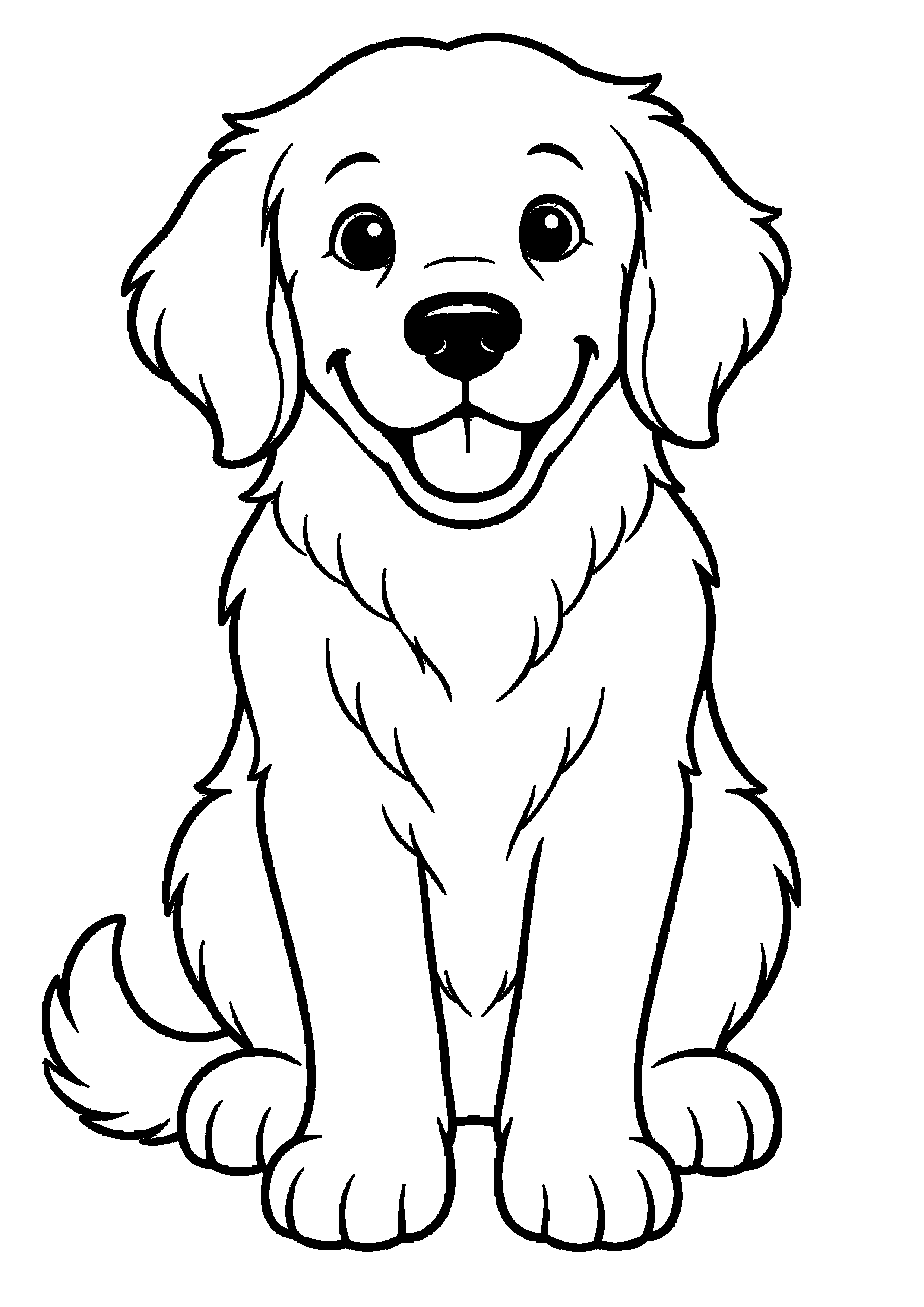 Coloriage Golden retriever