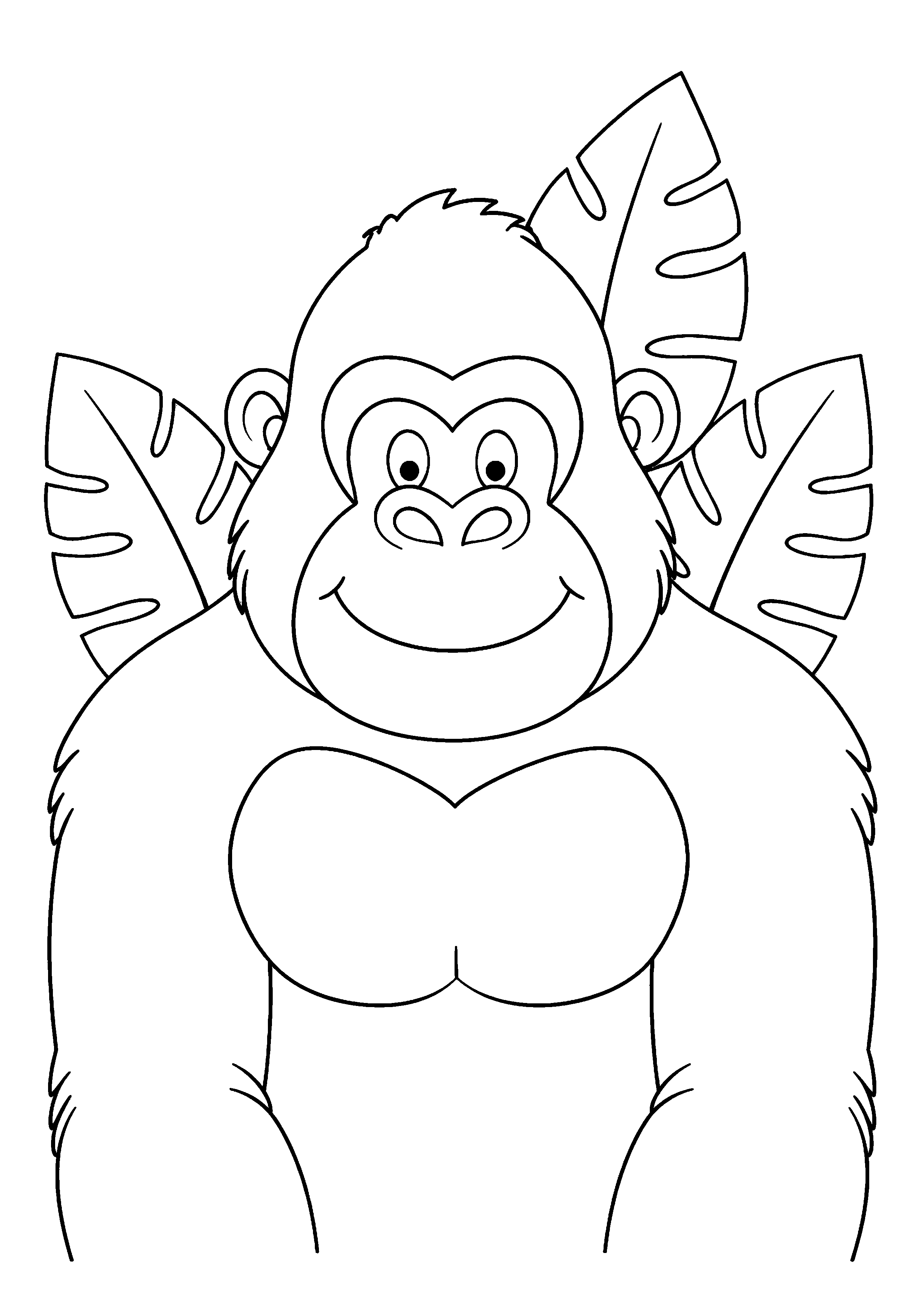 Coloriage Gorille