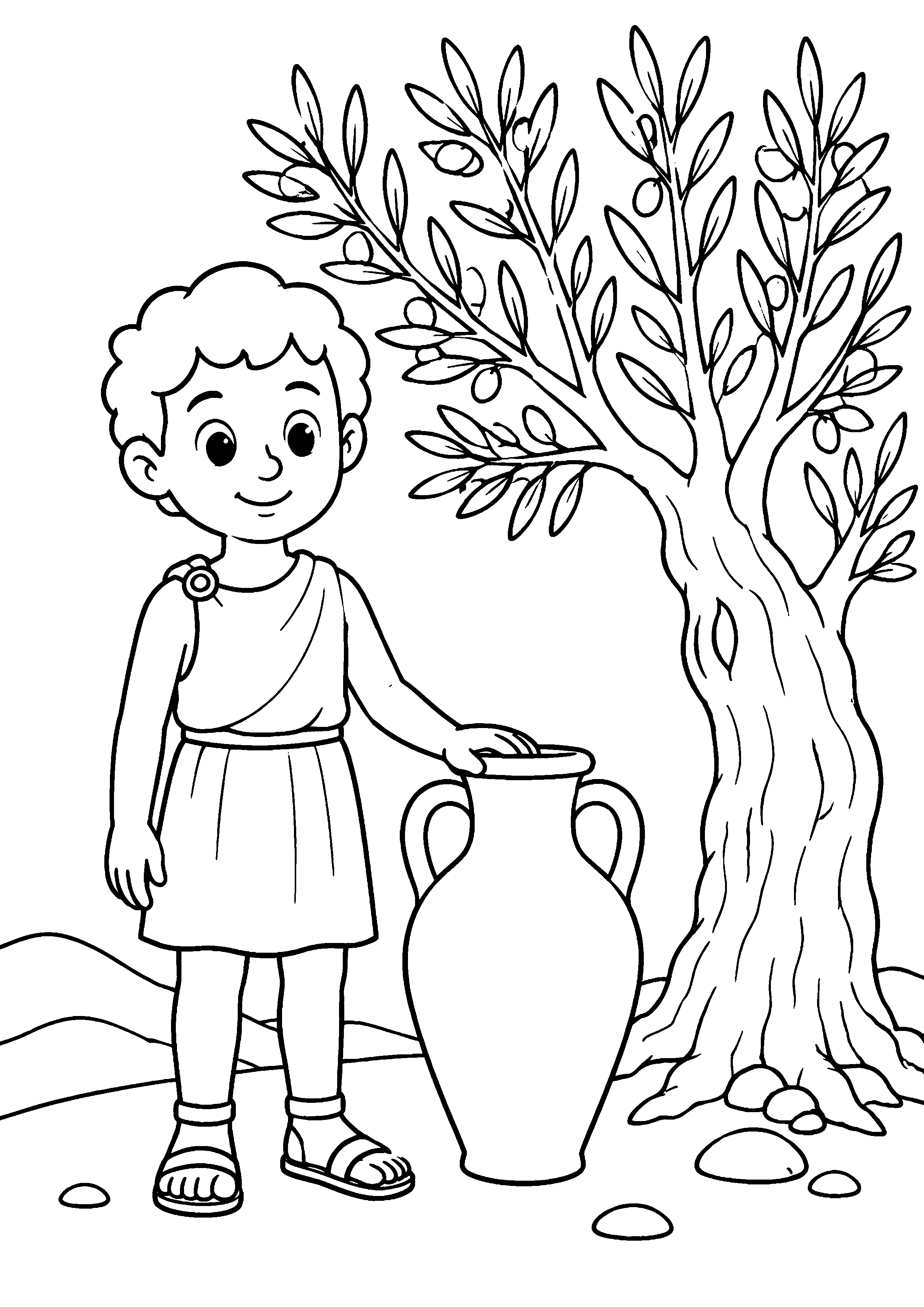 Coloriage Grèce antique