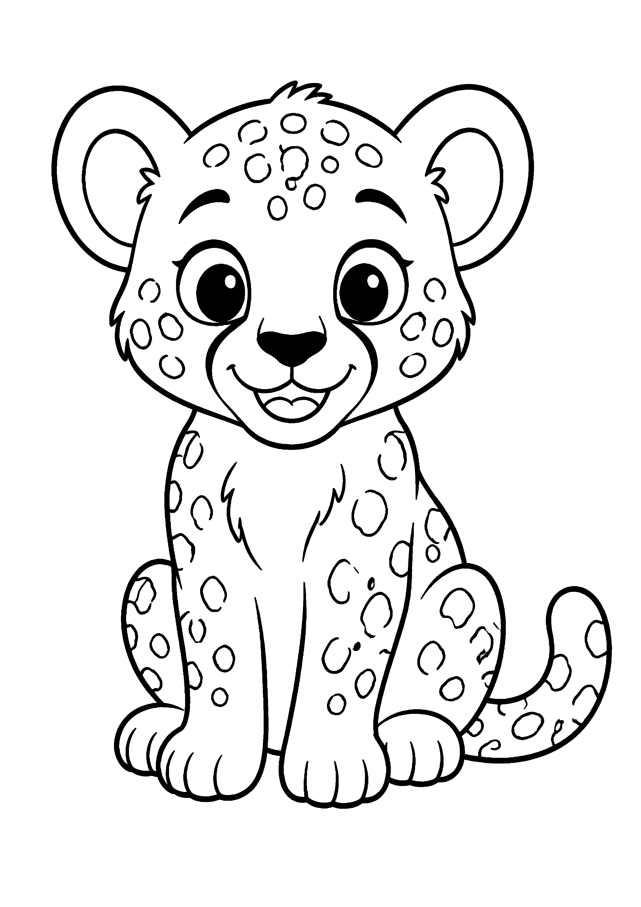 Coloriage Guépard