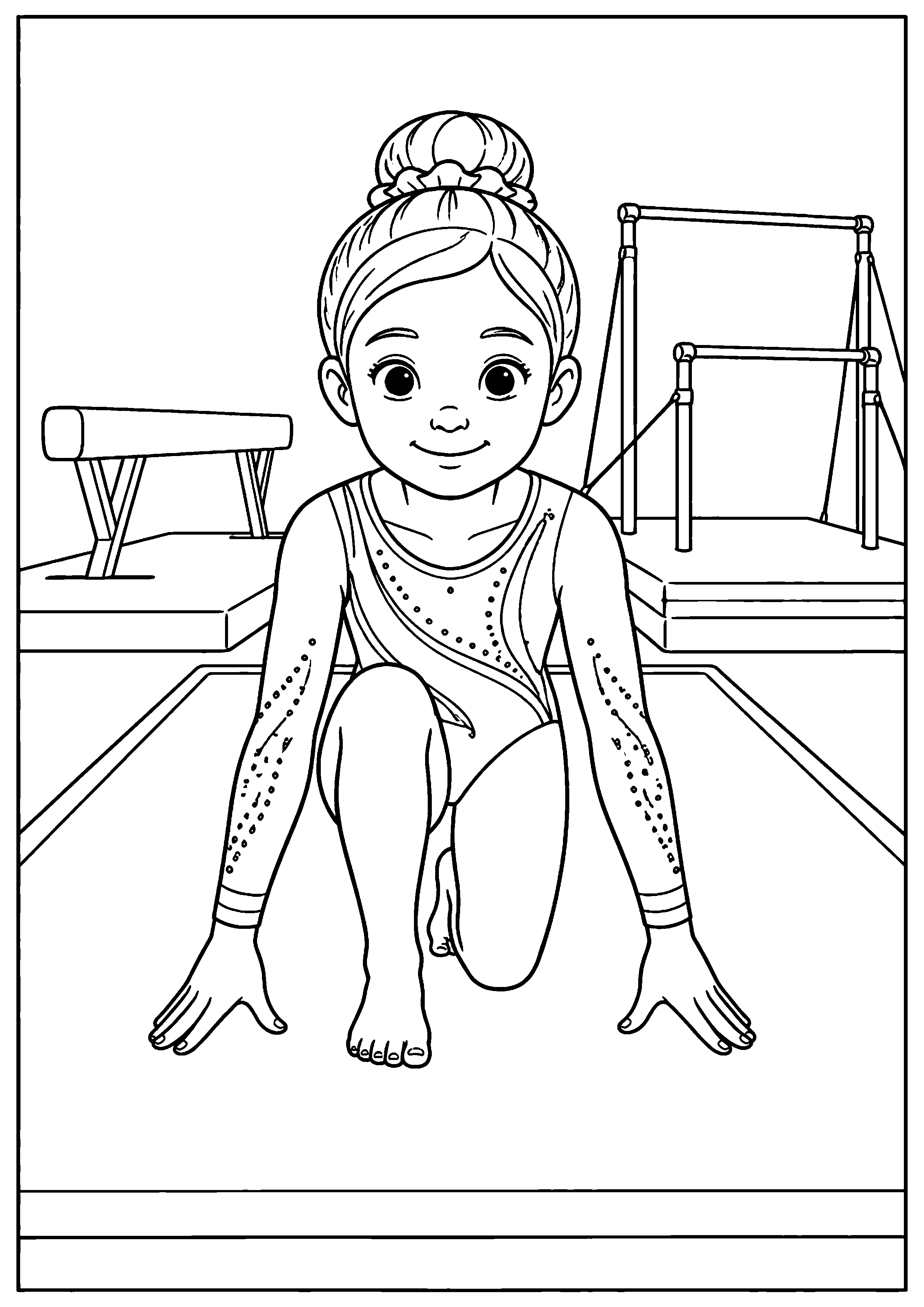 Coloriage Gymnastique