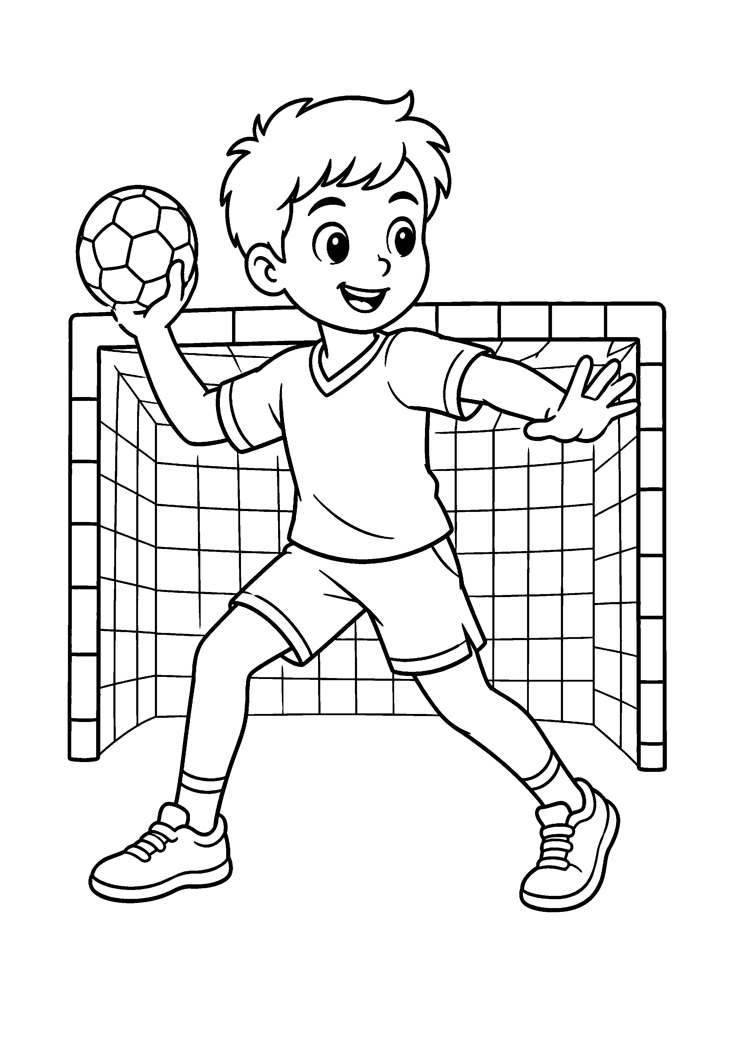 Coloriage Handball