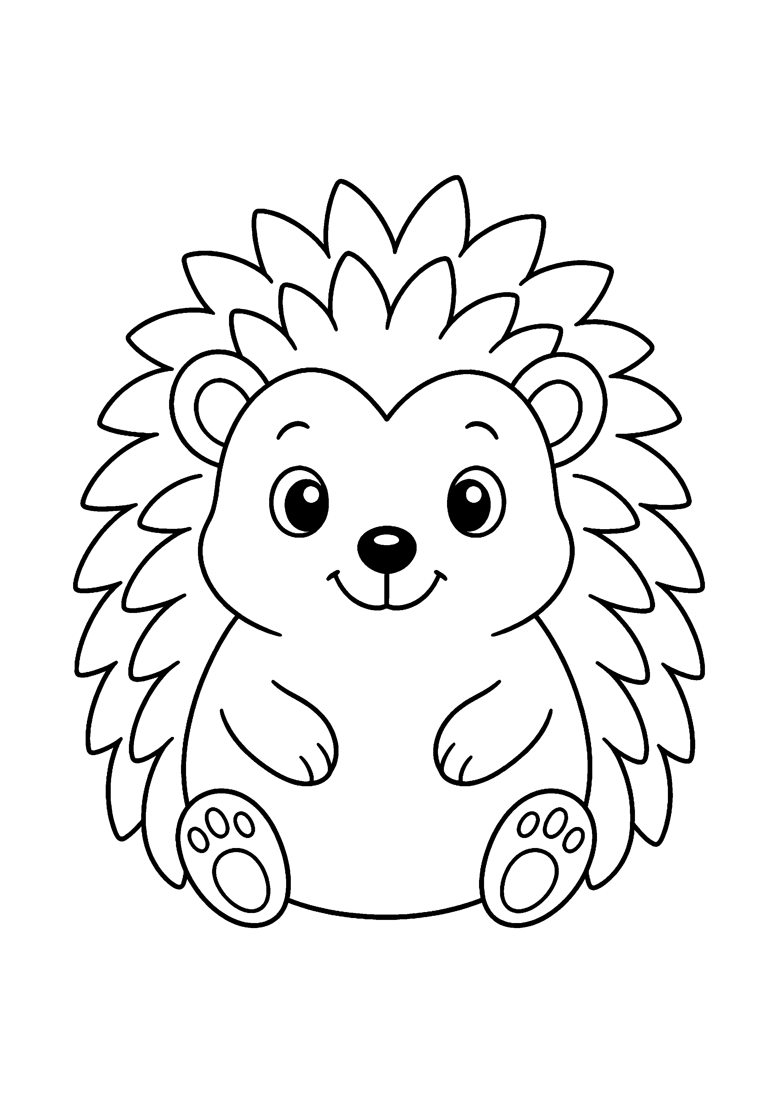 Coloriage Hérisson
