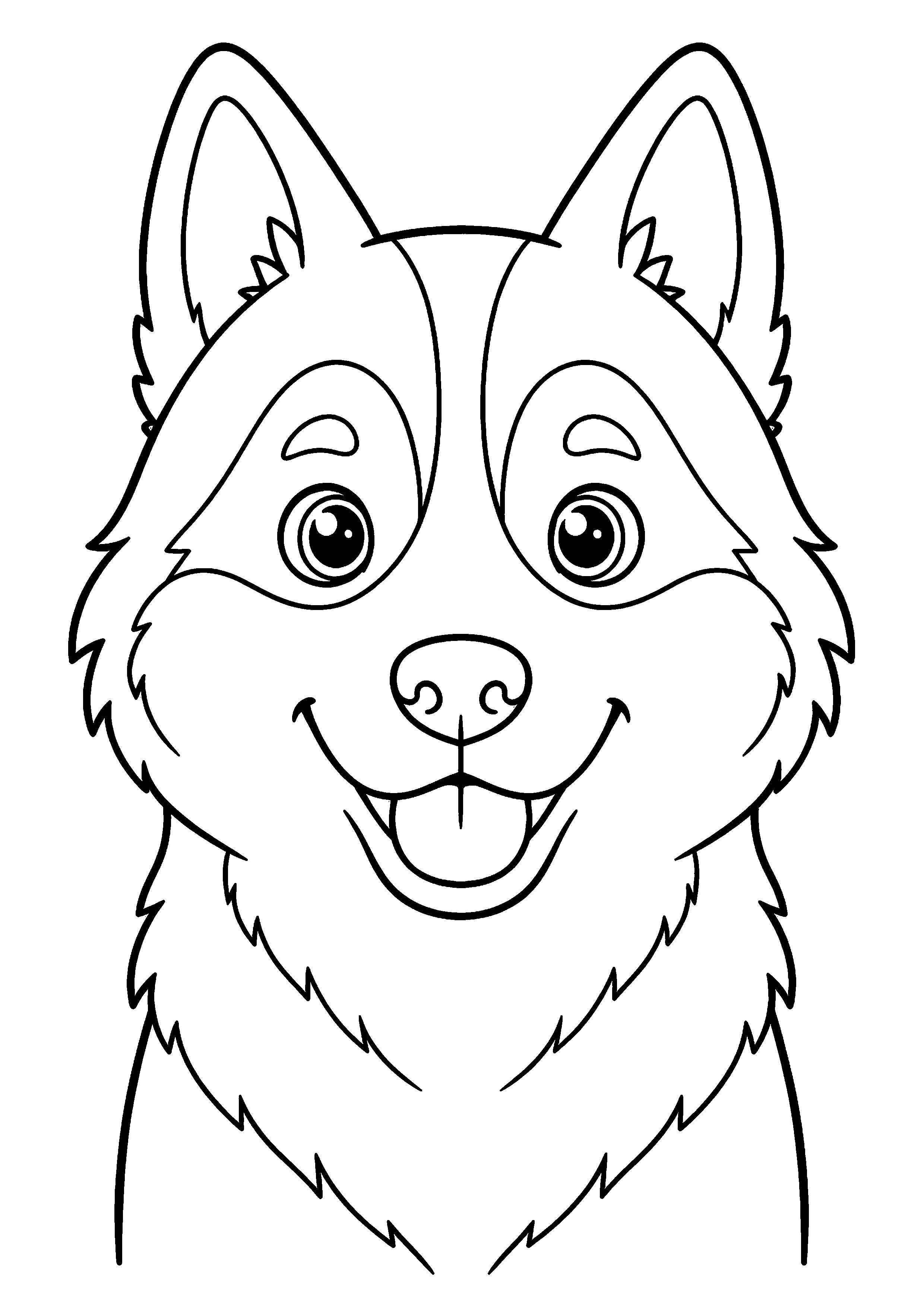 Coloriage Husky