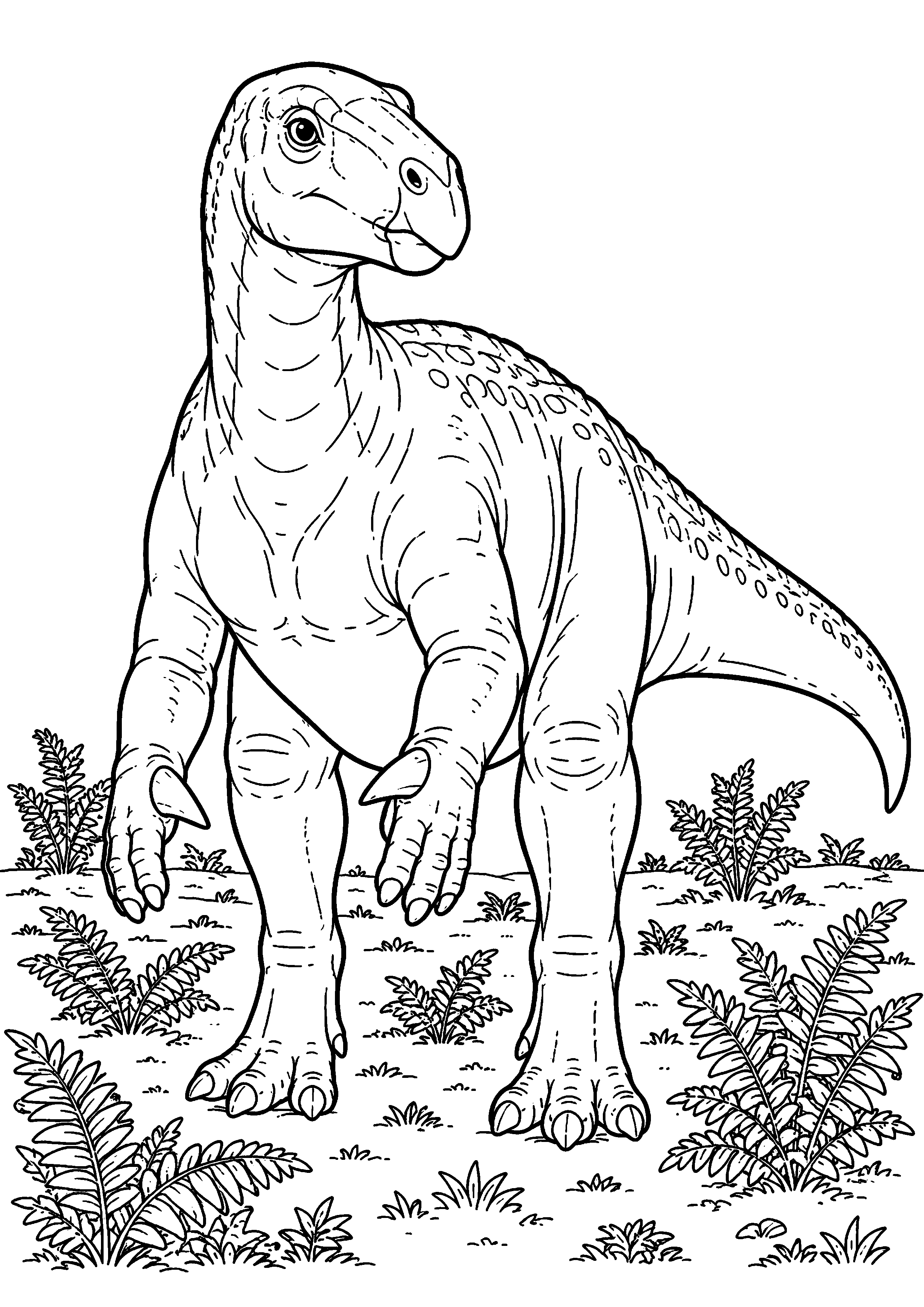 Coloriage Iguanodon