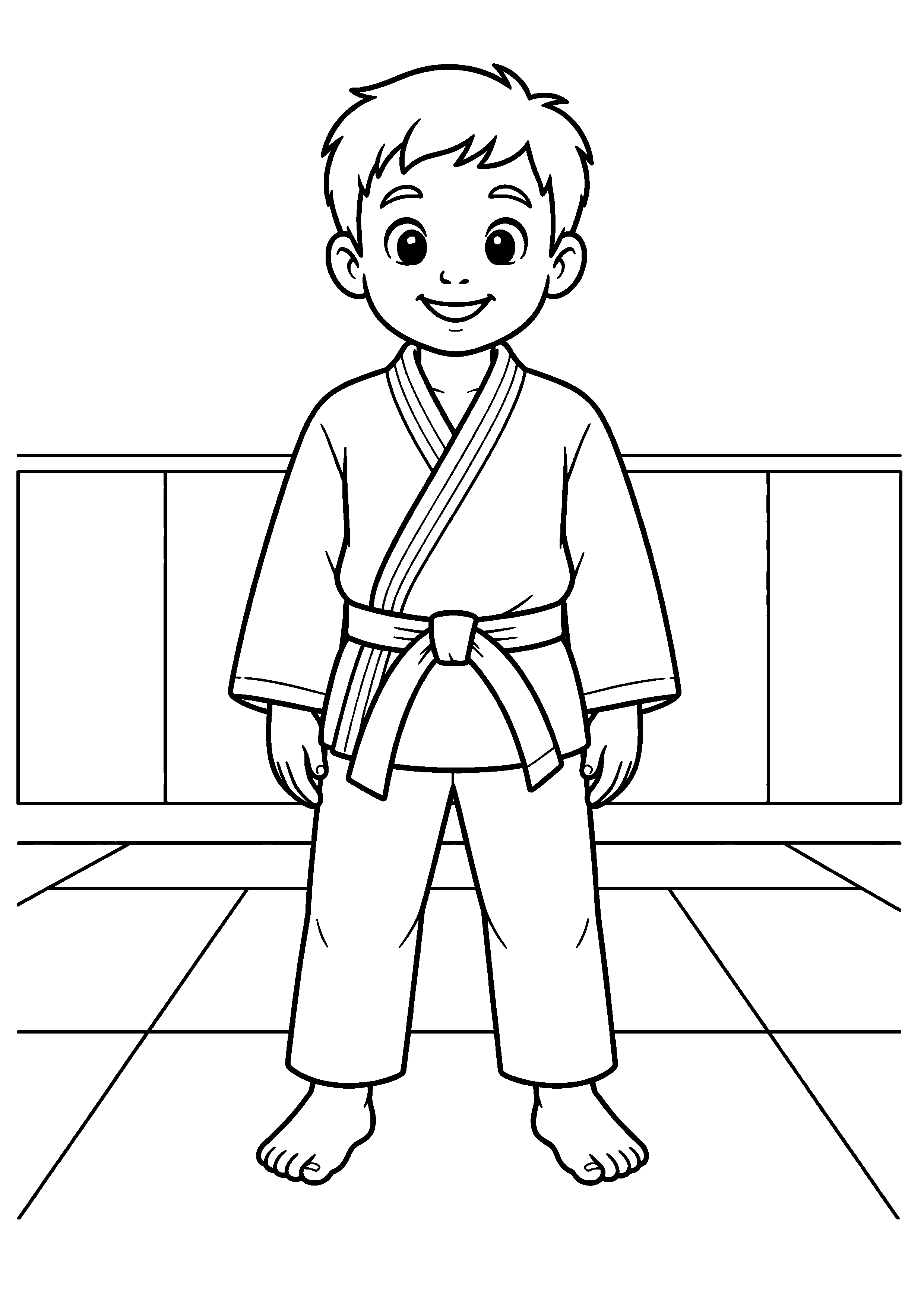 Coloriage Judo