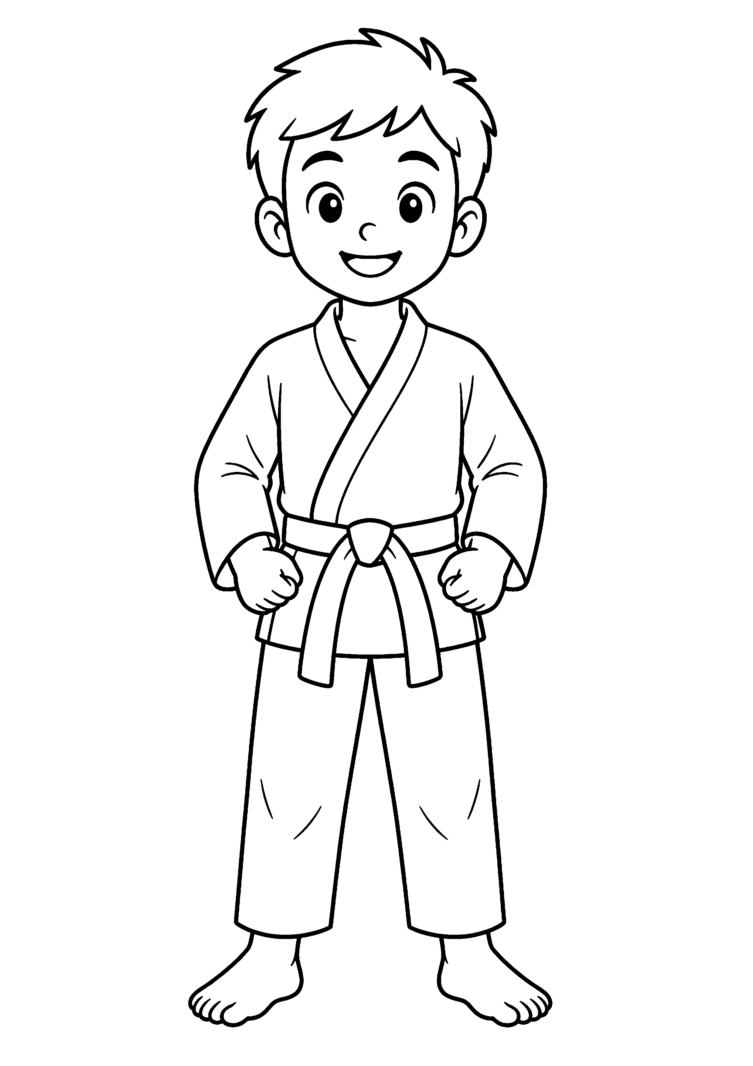 Coloriage Karaté