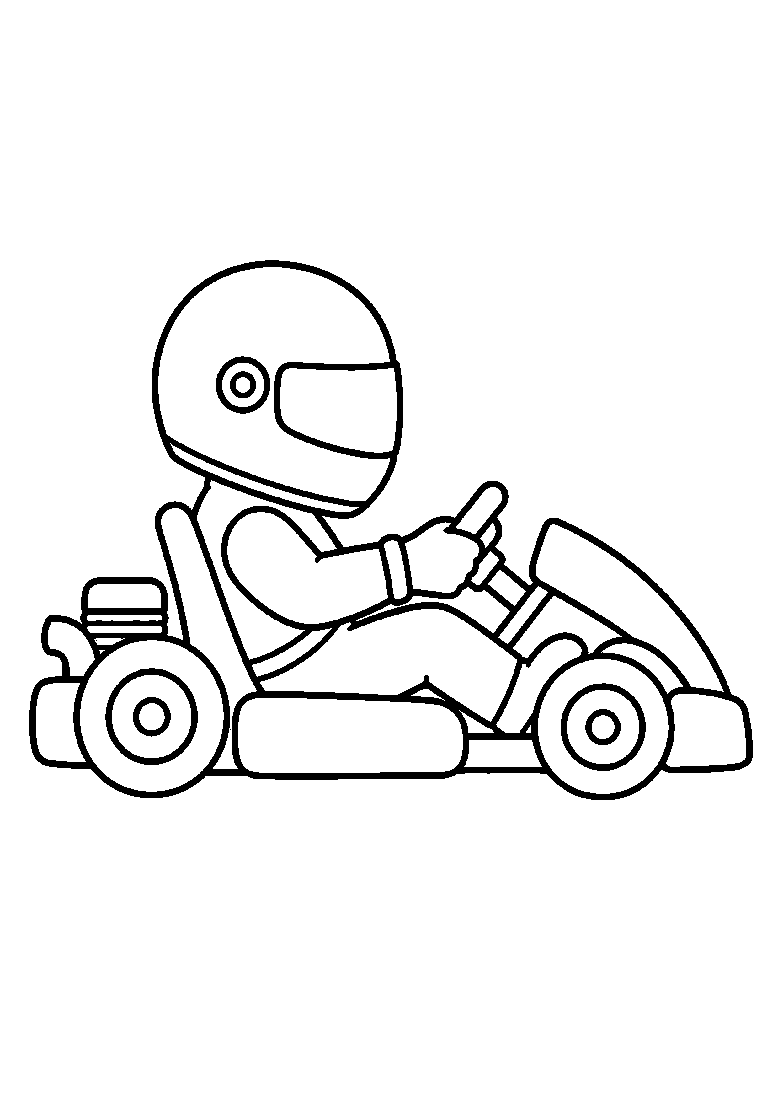 Coloriage Karting