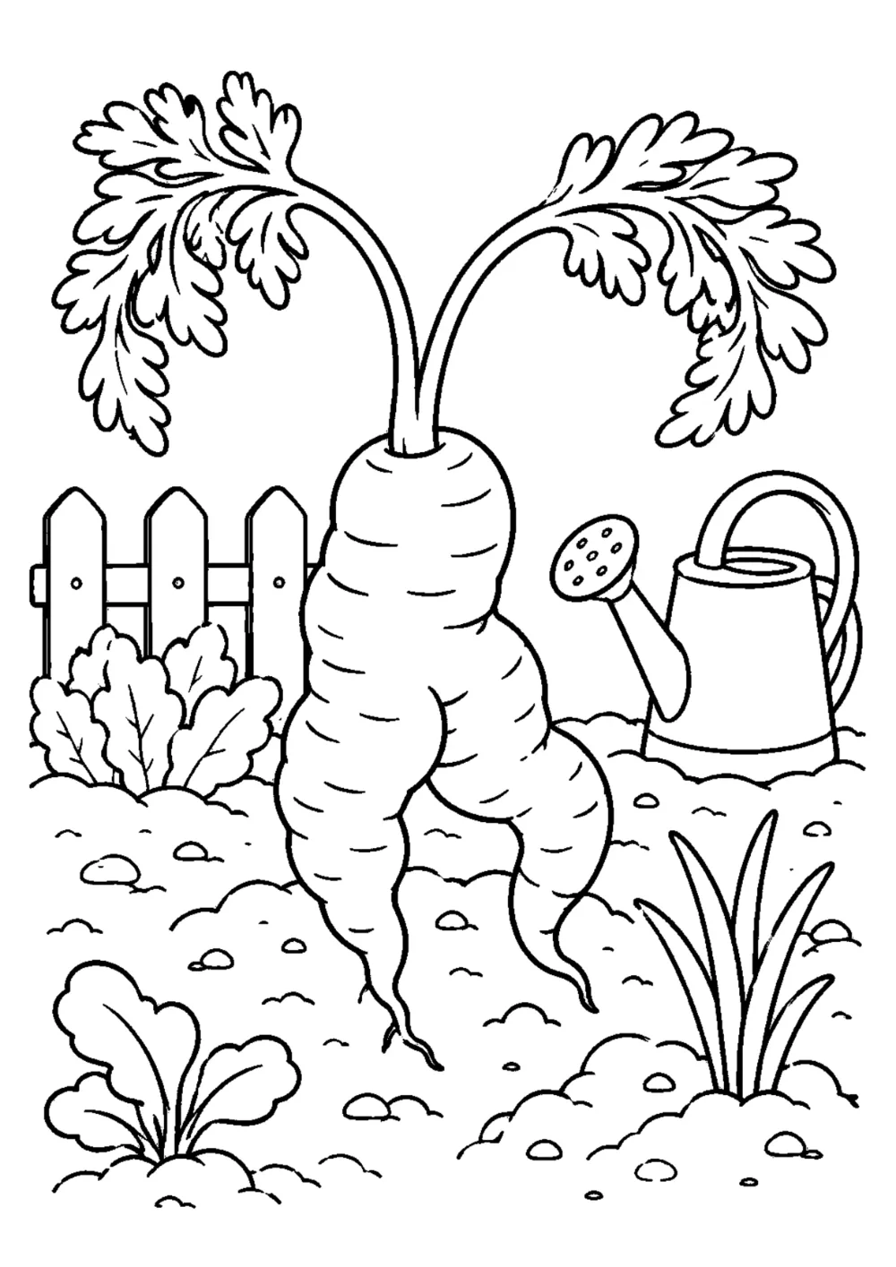 Coloriage légumes rigolos : 20 dessins à imprimer