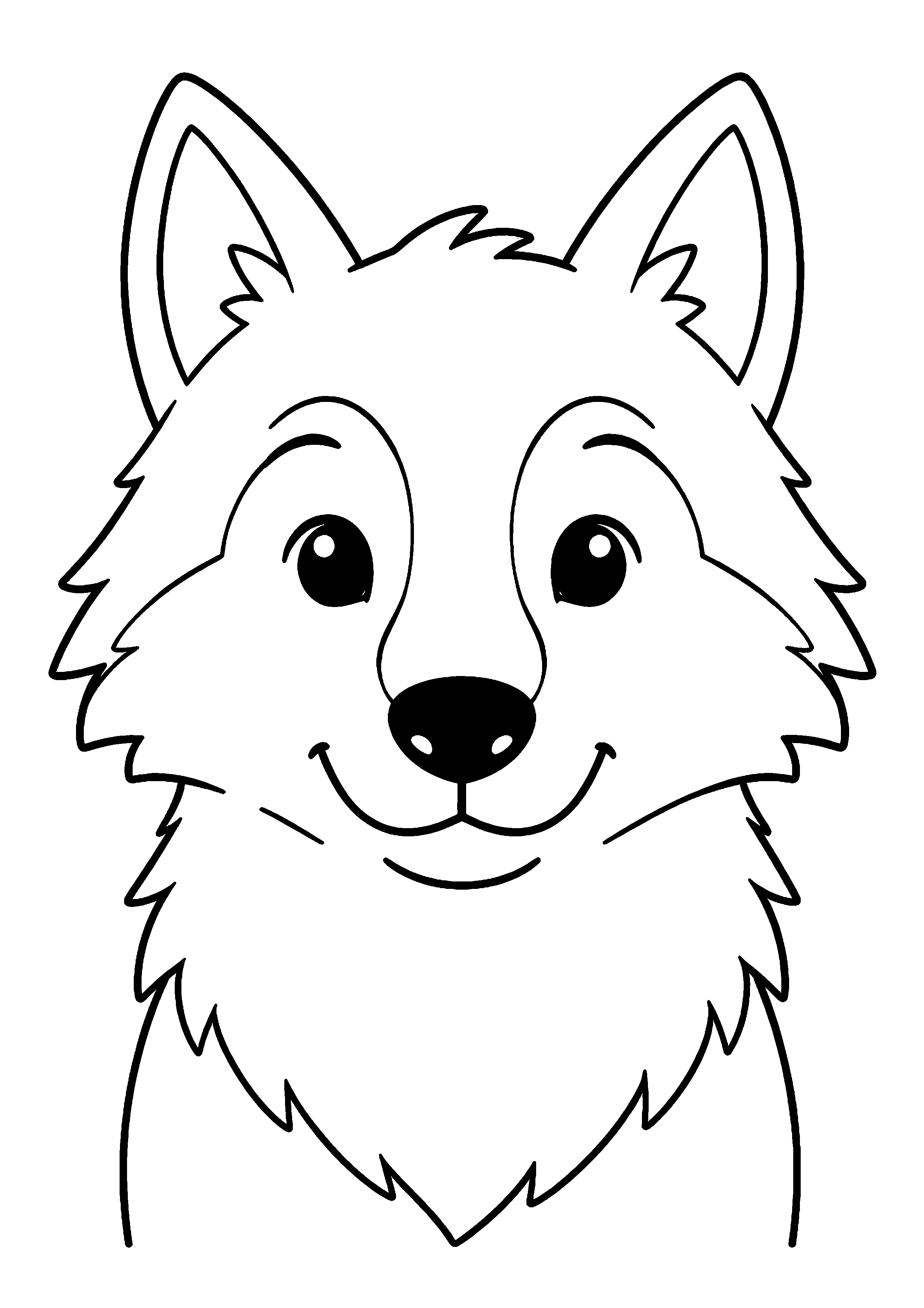 Coloriage Loup