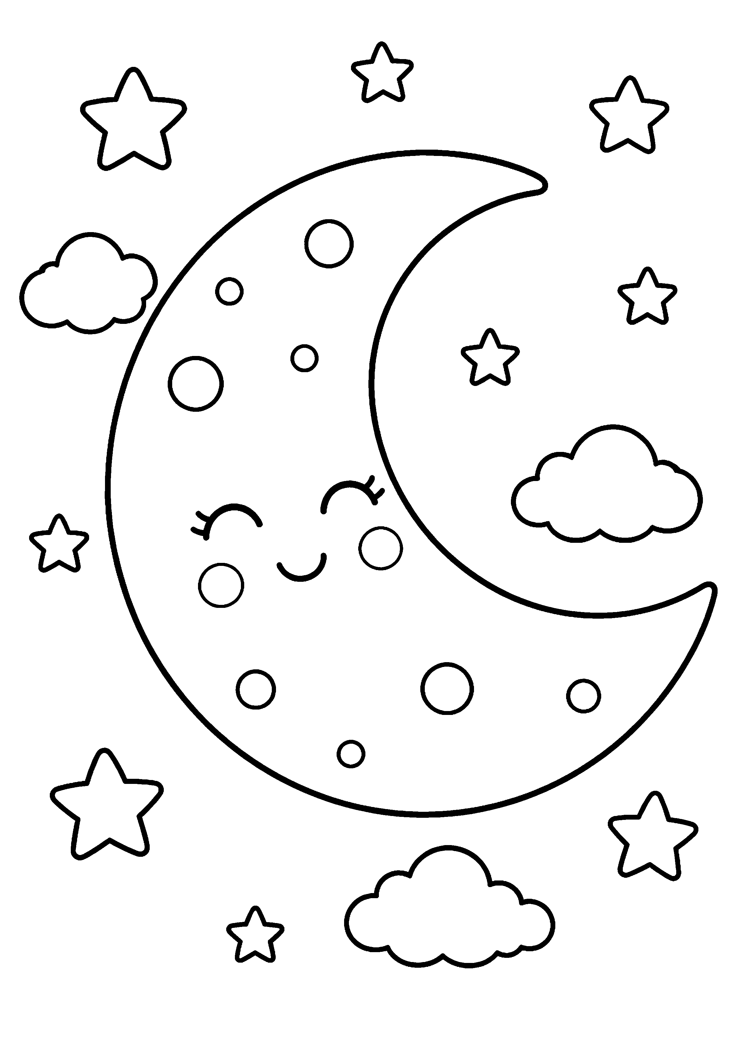 Coloriage Lune