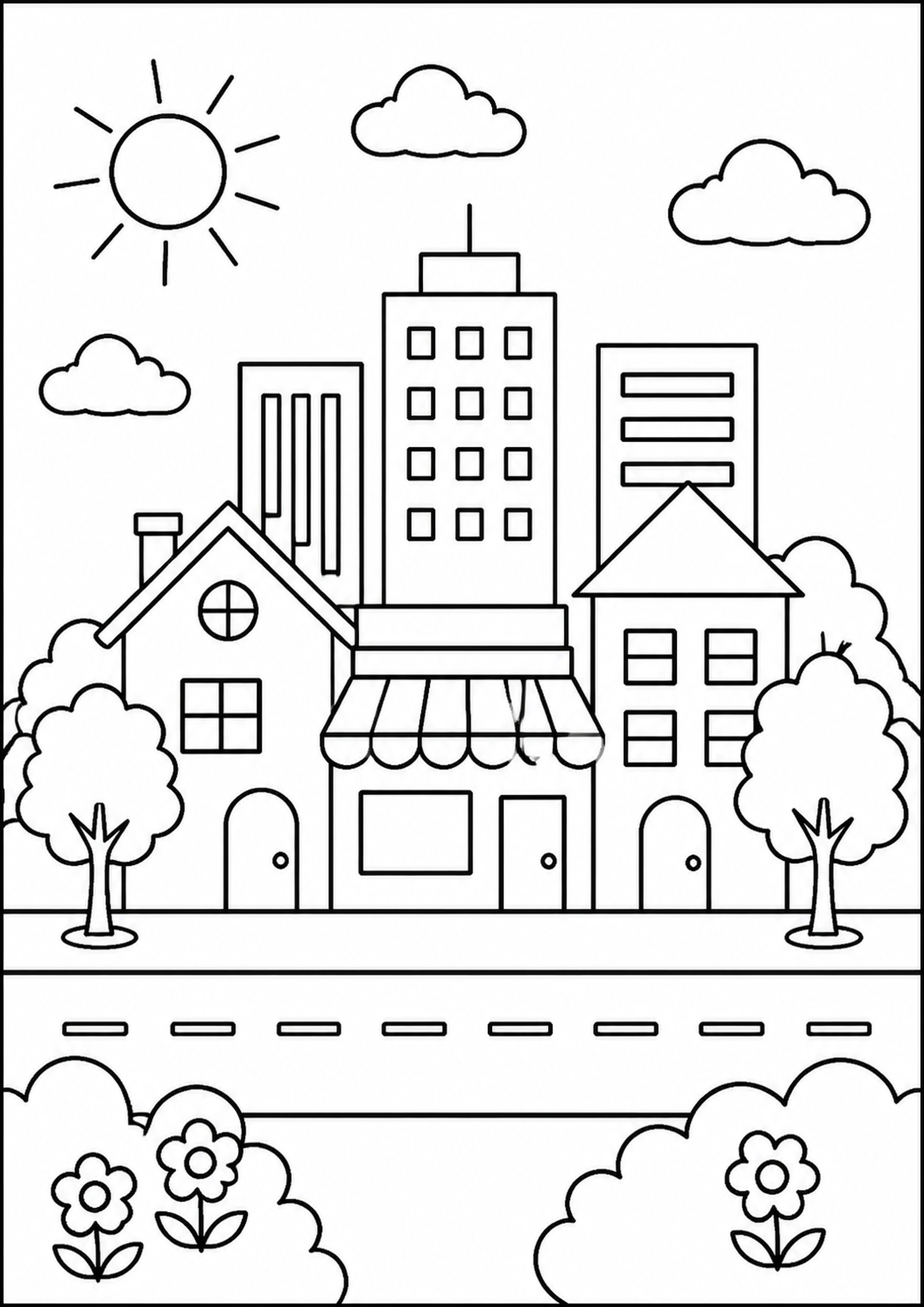Coloriage Maison