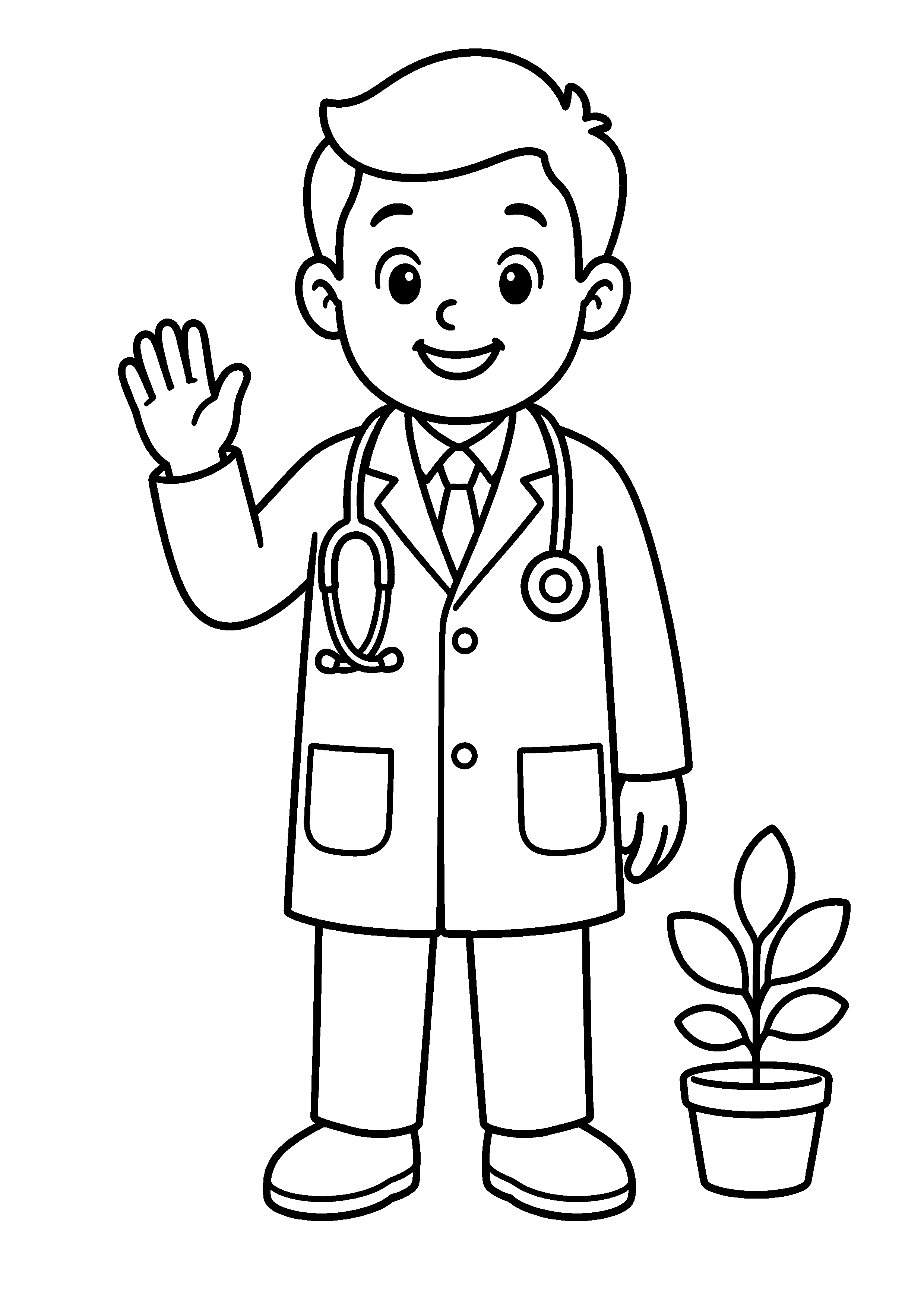 Coloriage Médecin