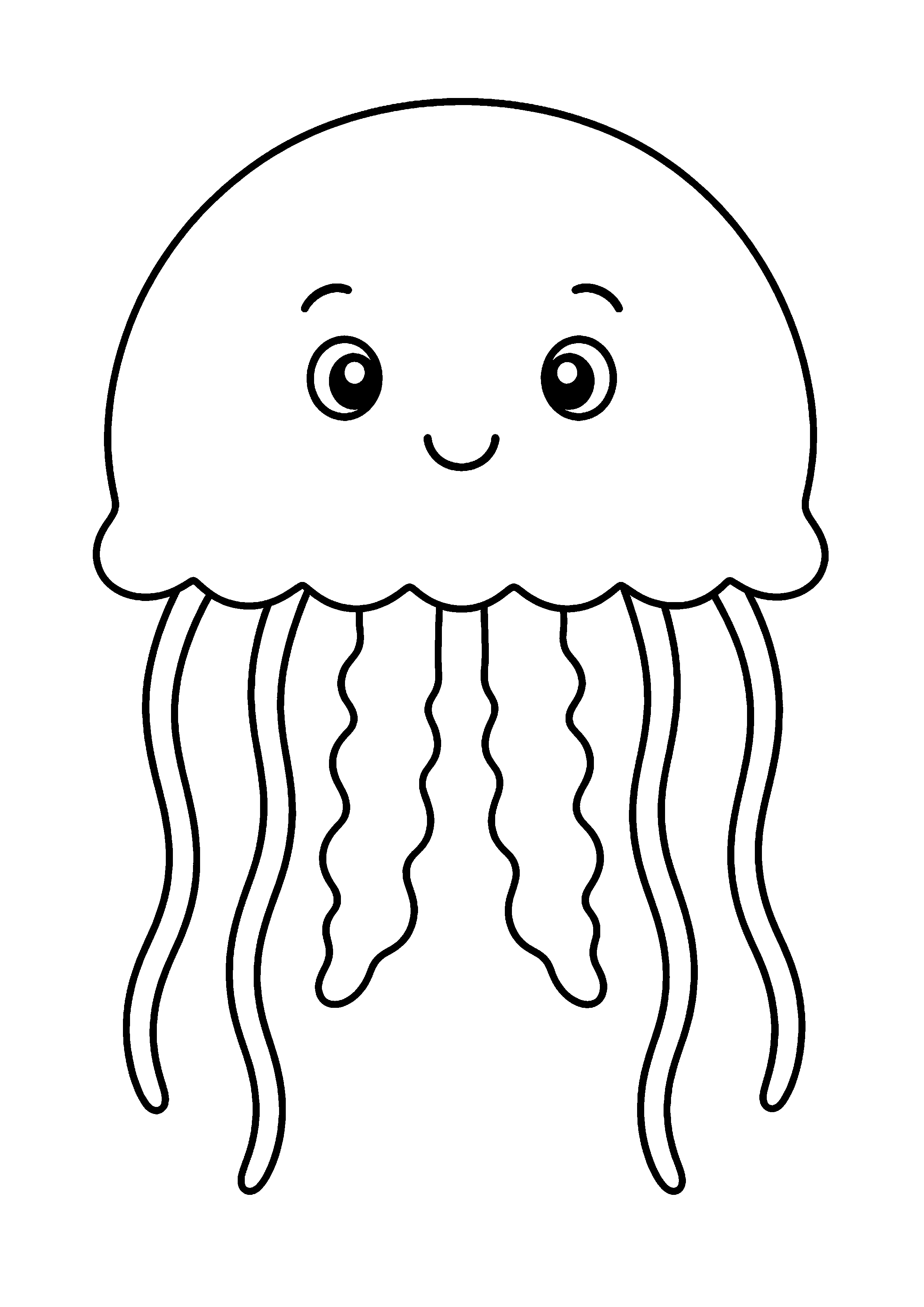 Coloriage Méduse