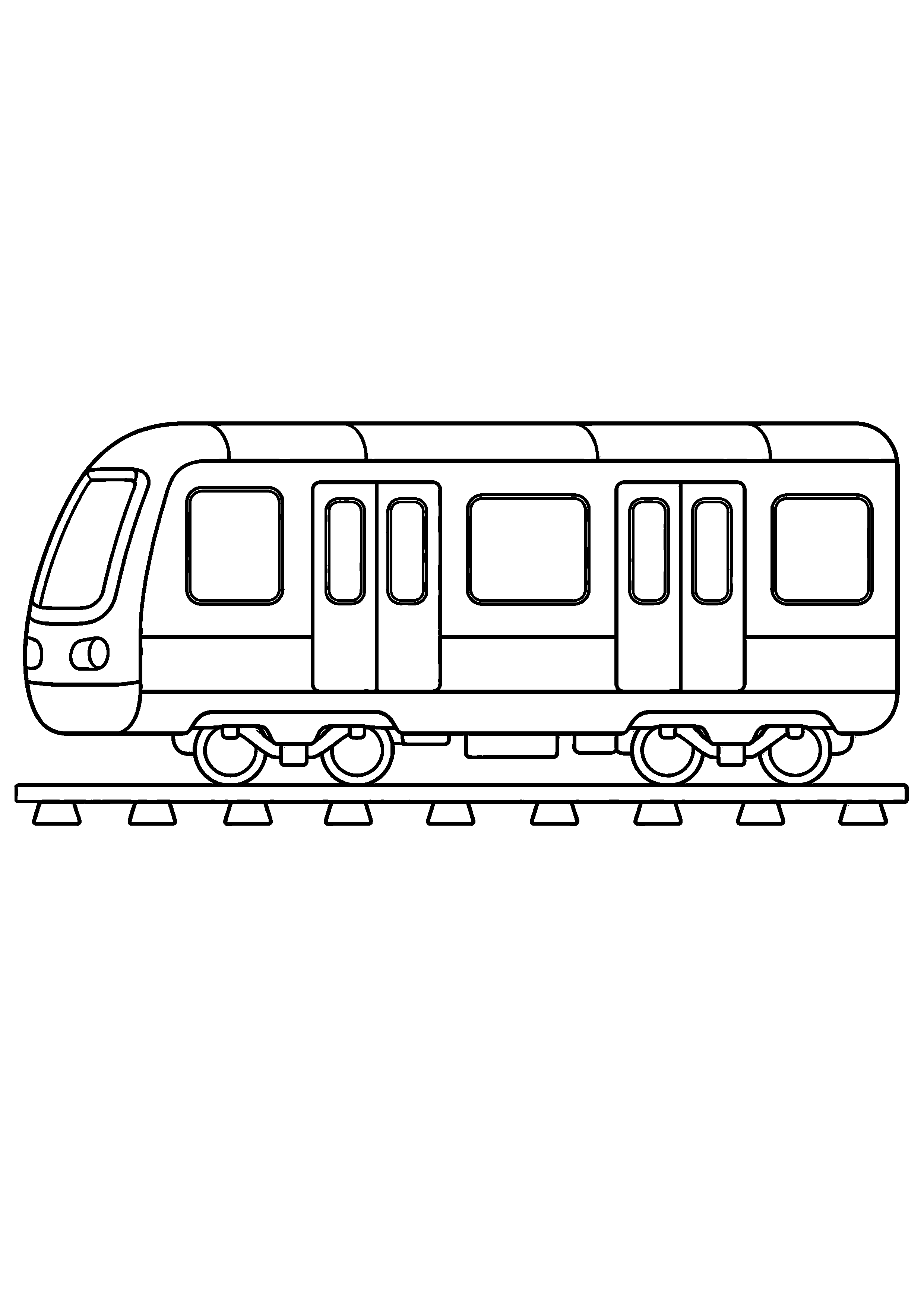 Coloriage Métro