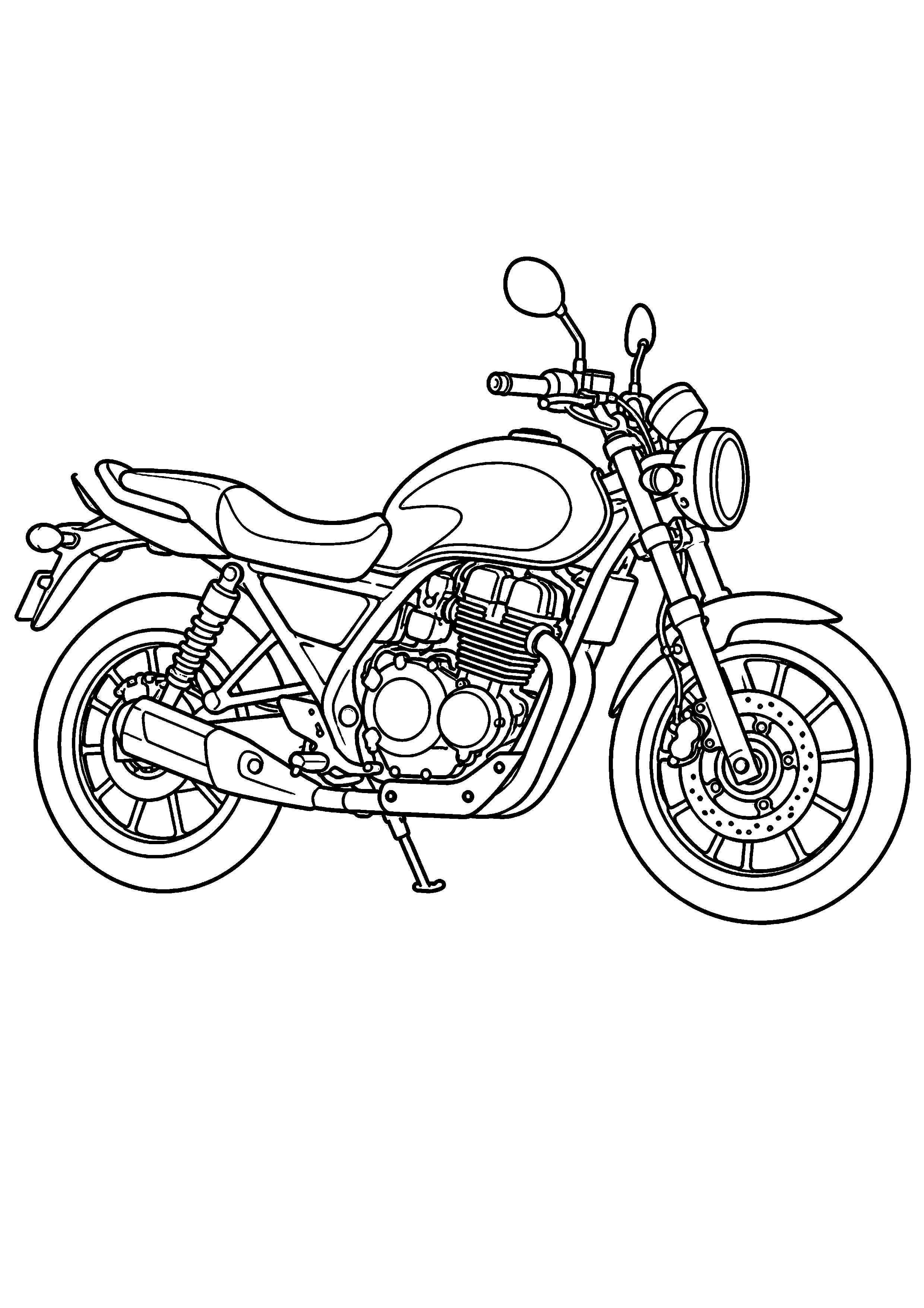 Coloriage Moto