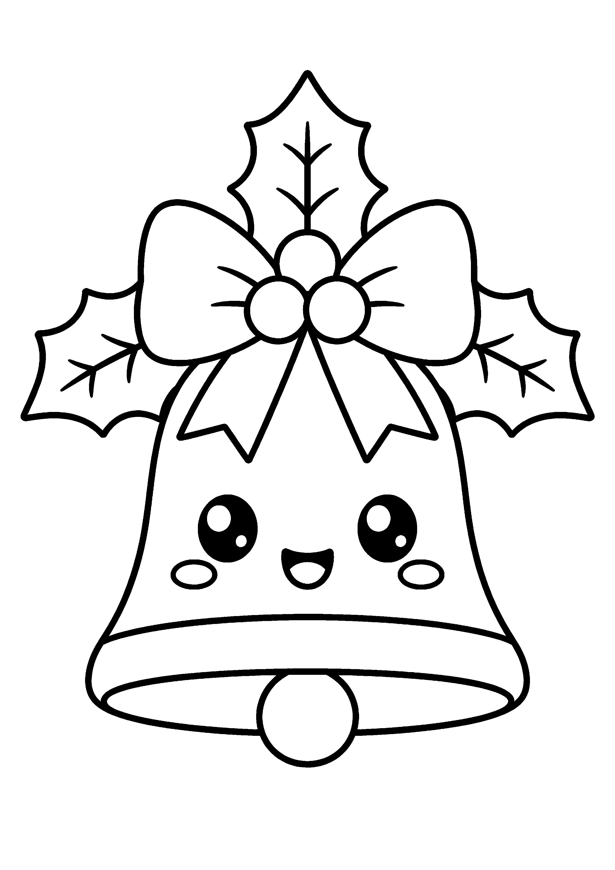 Coloriage Noël kawaii