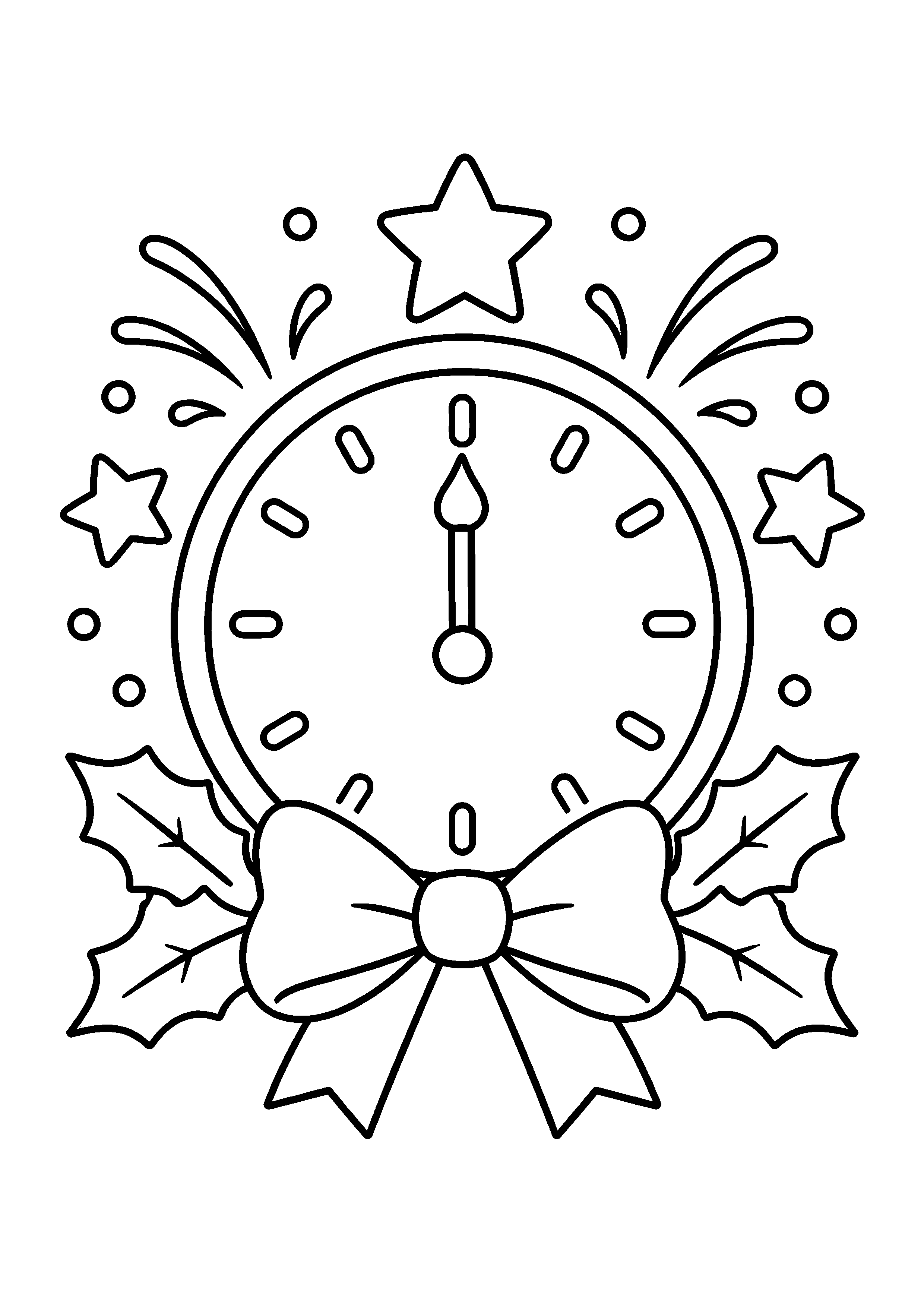 Coloriage Nouvel An