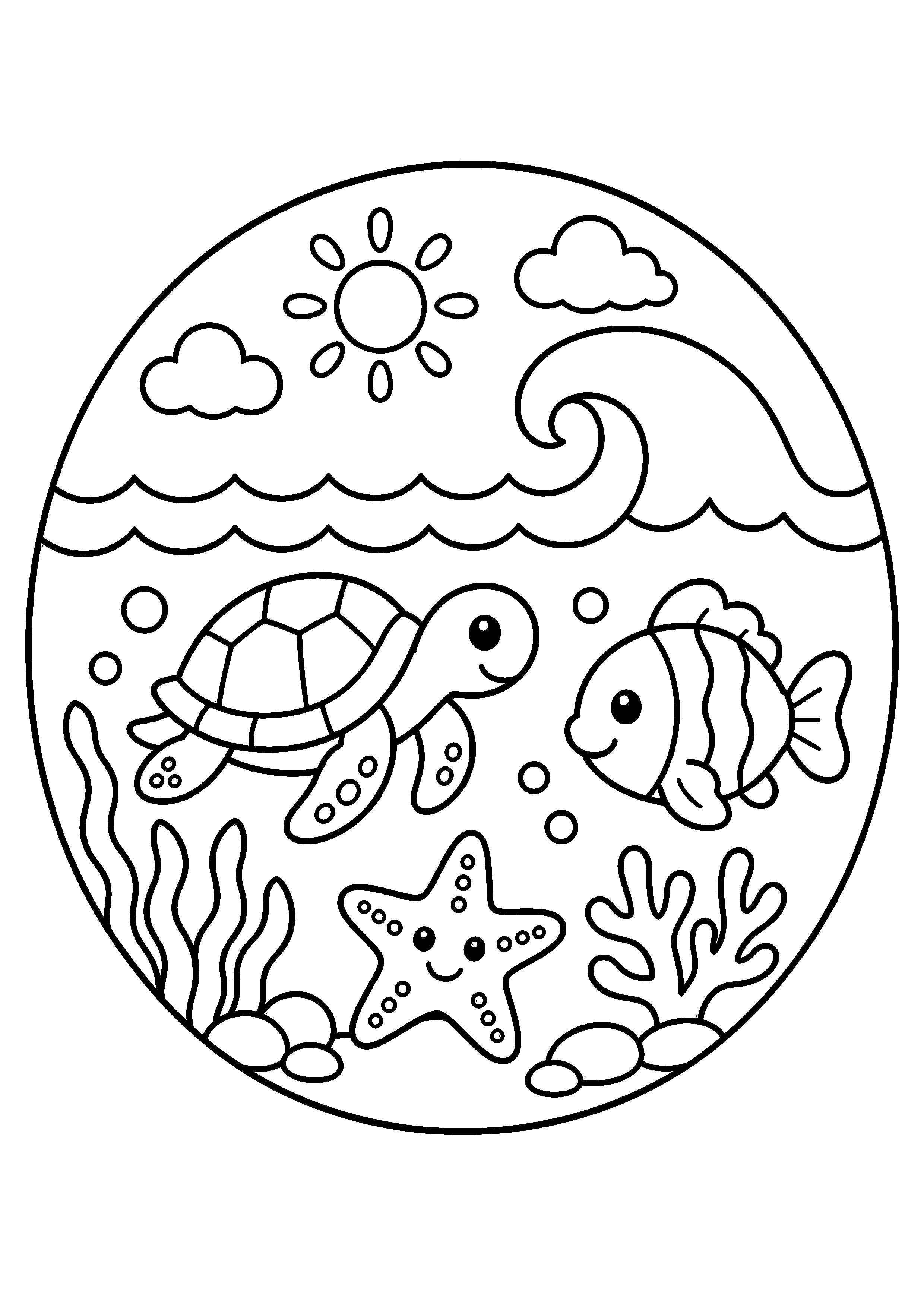 Coloriage Océan