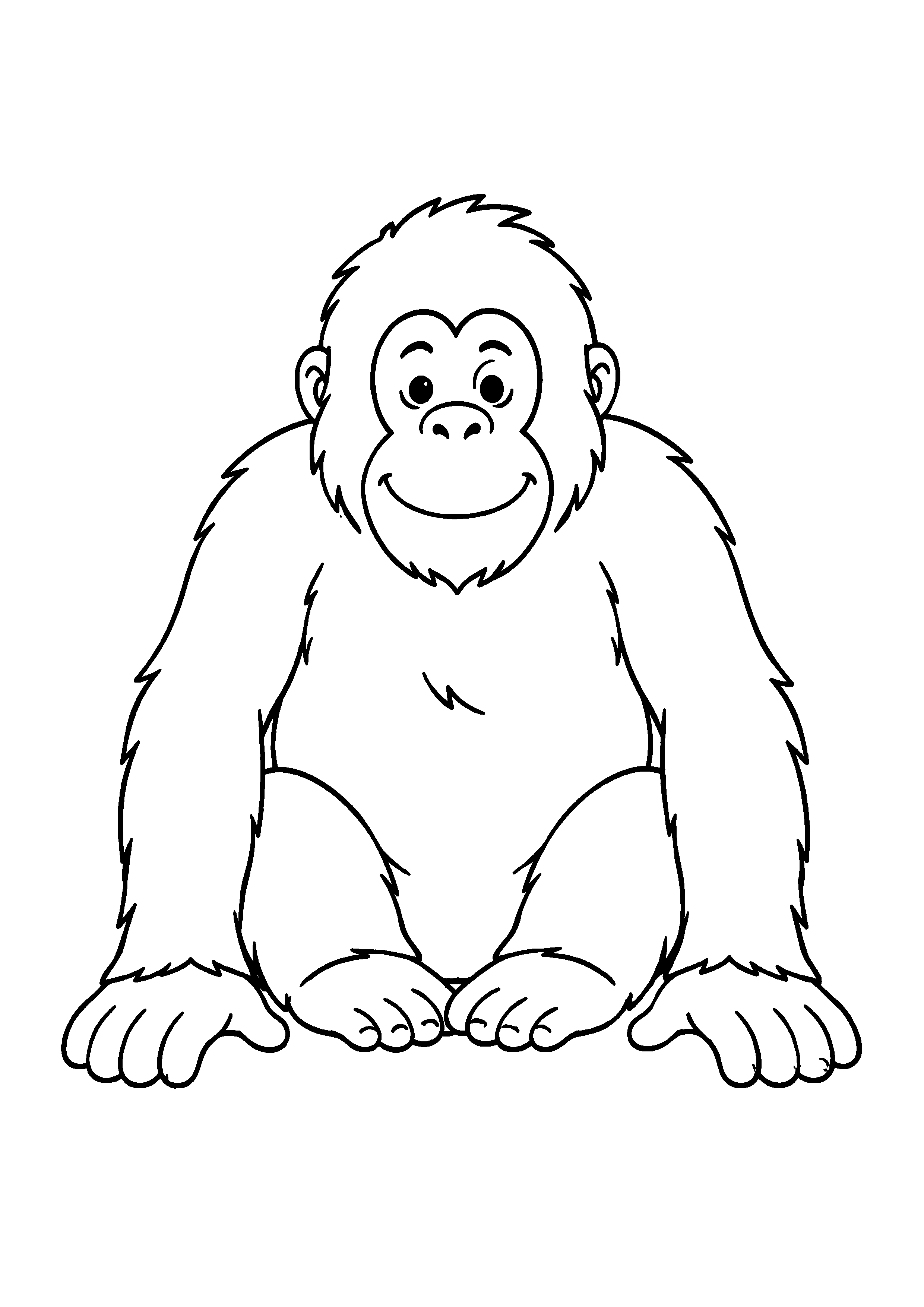 Coloriage Orang-outan