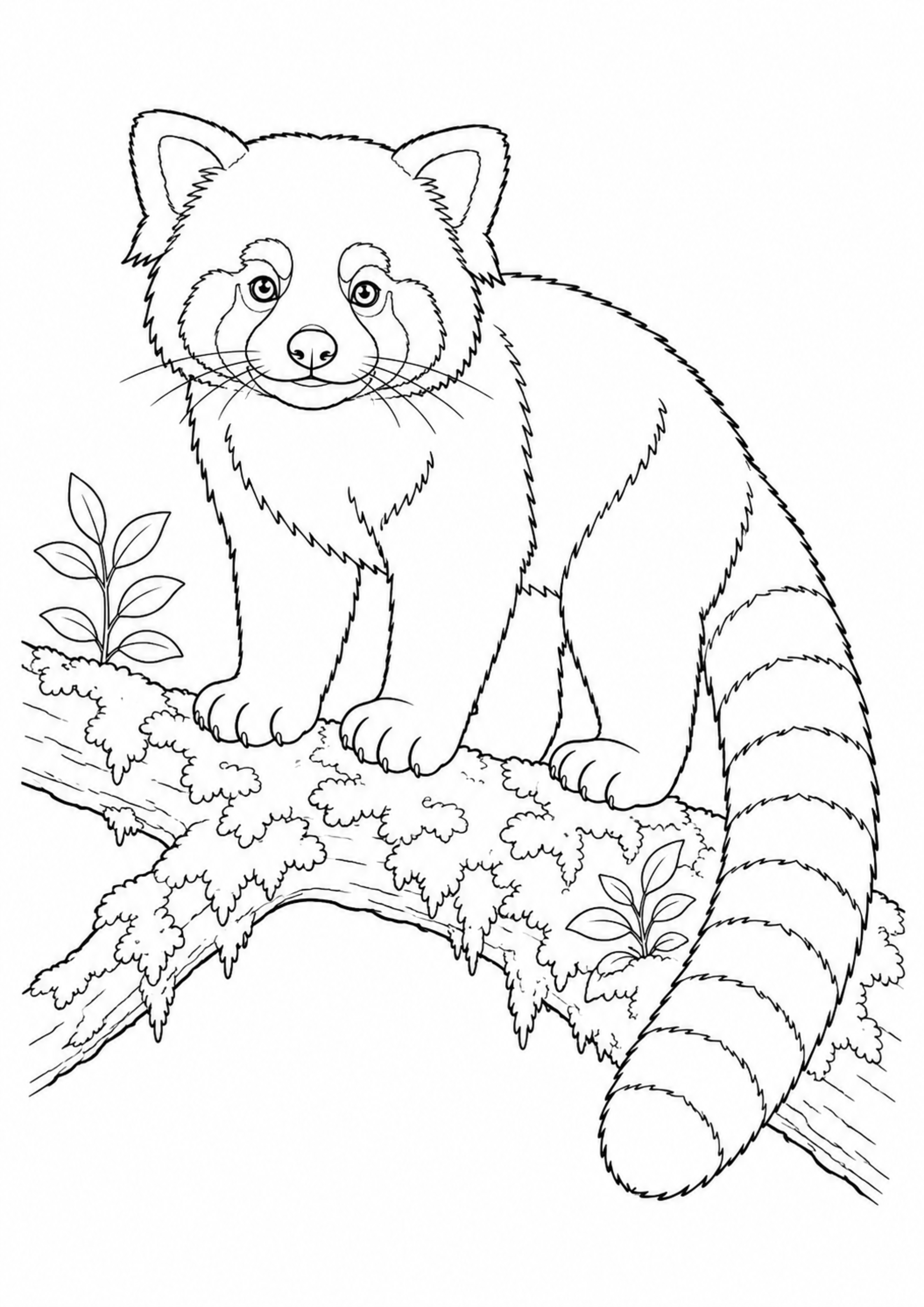 Coloriage panda roux : 20 dessins à imprimer