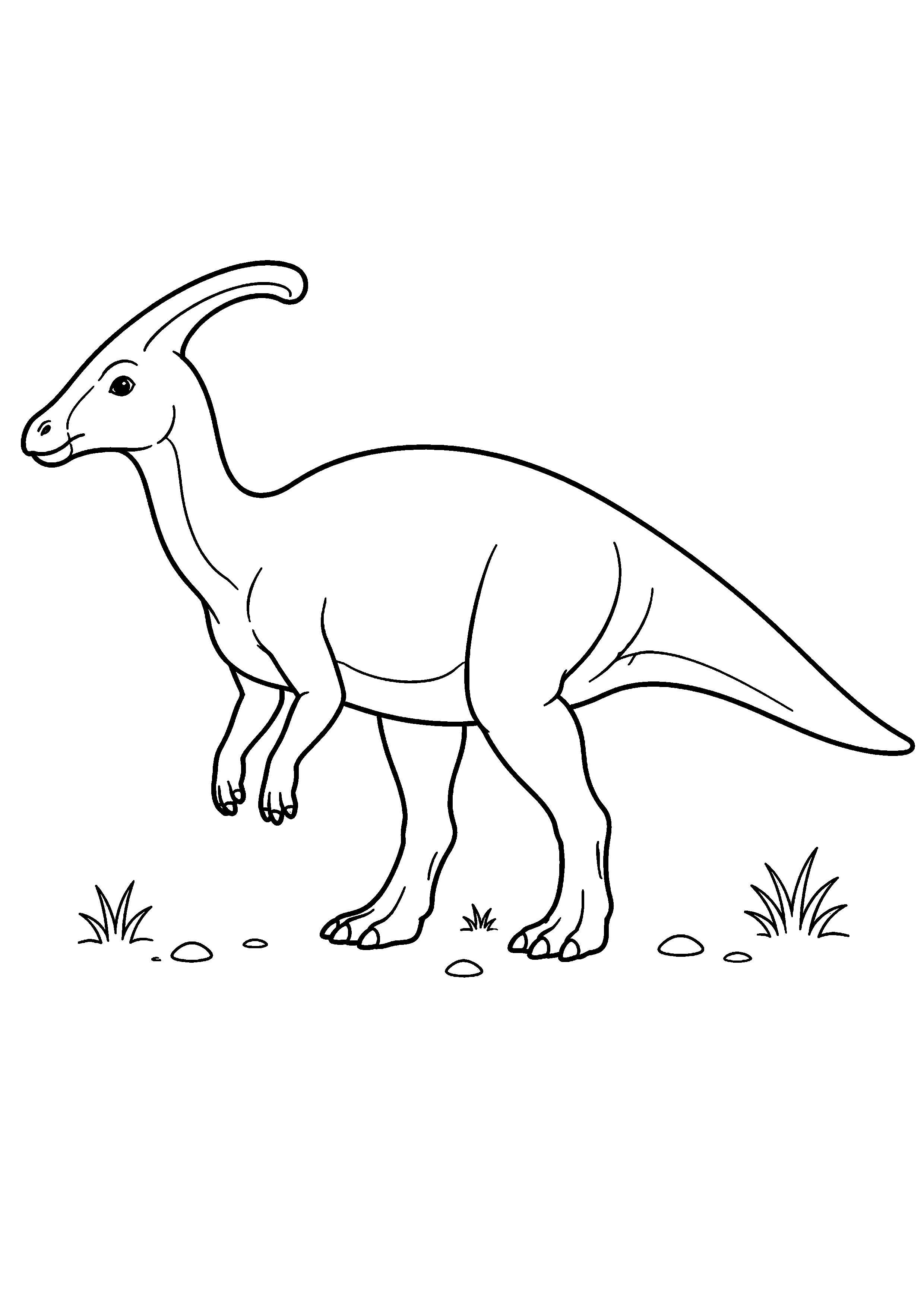 Coloriage Parasaurolophus