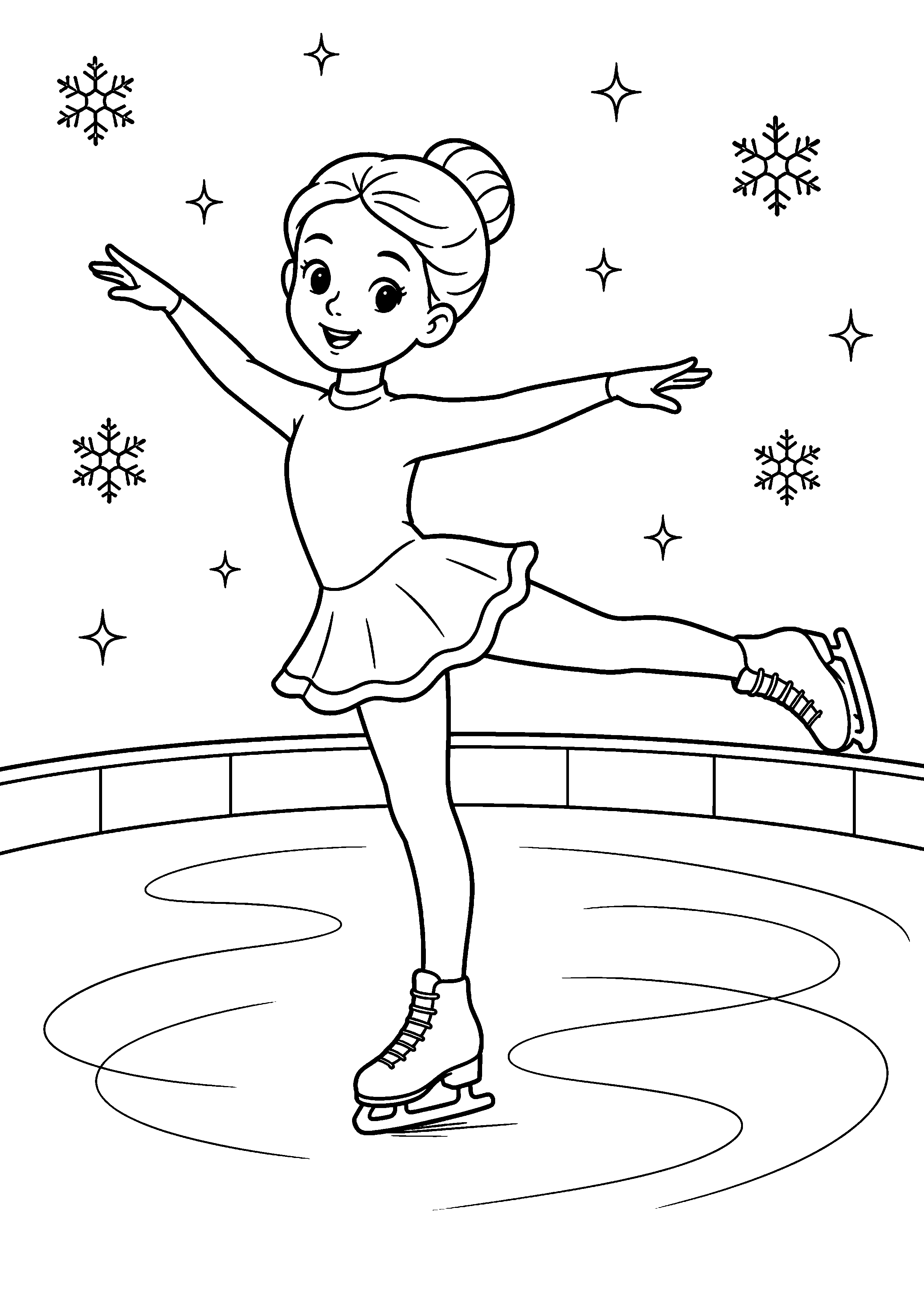 Coloriage Patinage artistique