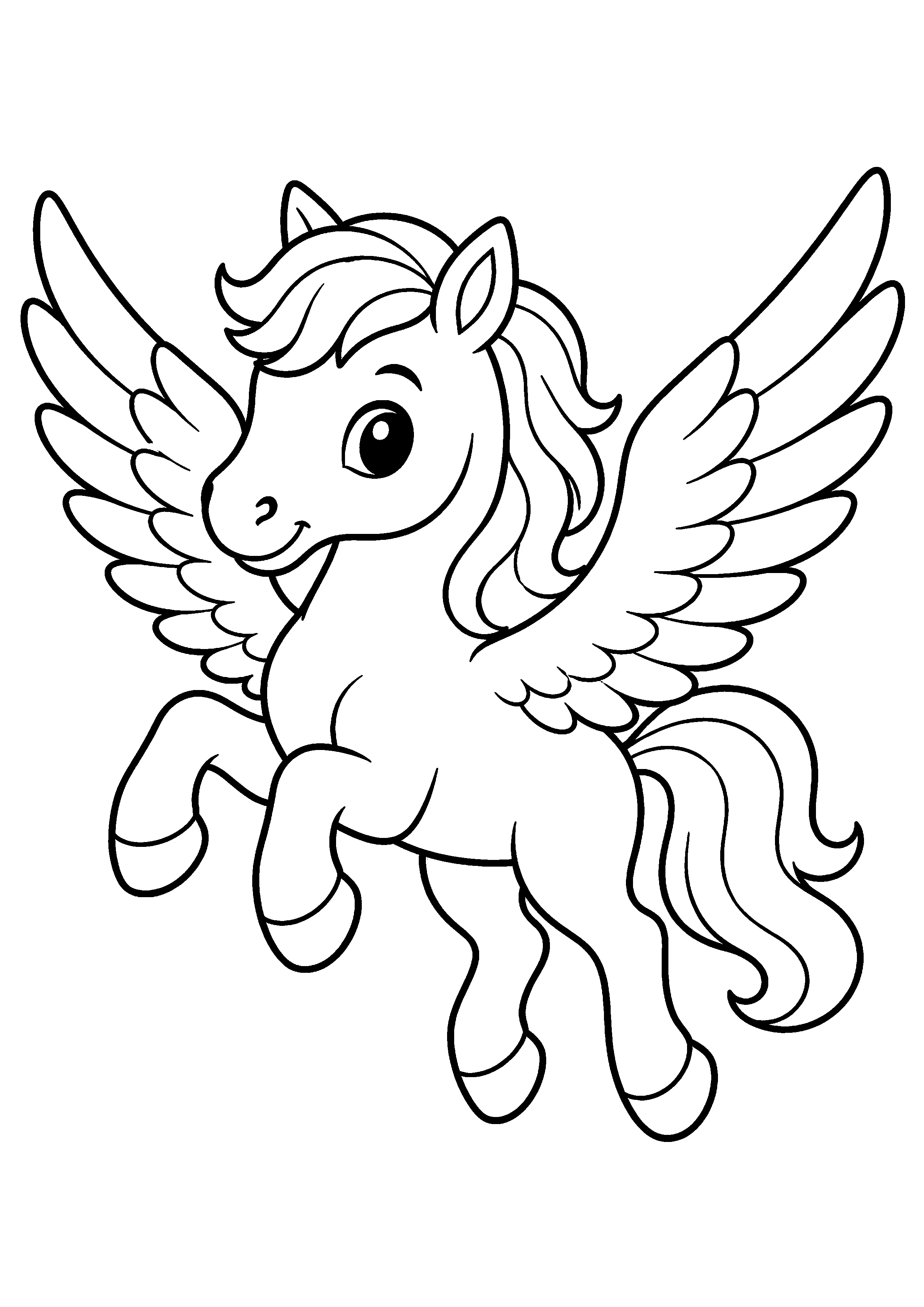 Coloriage Pégase